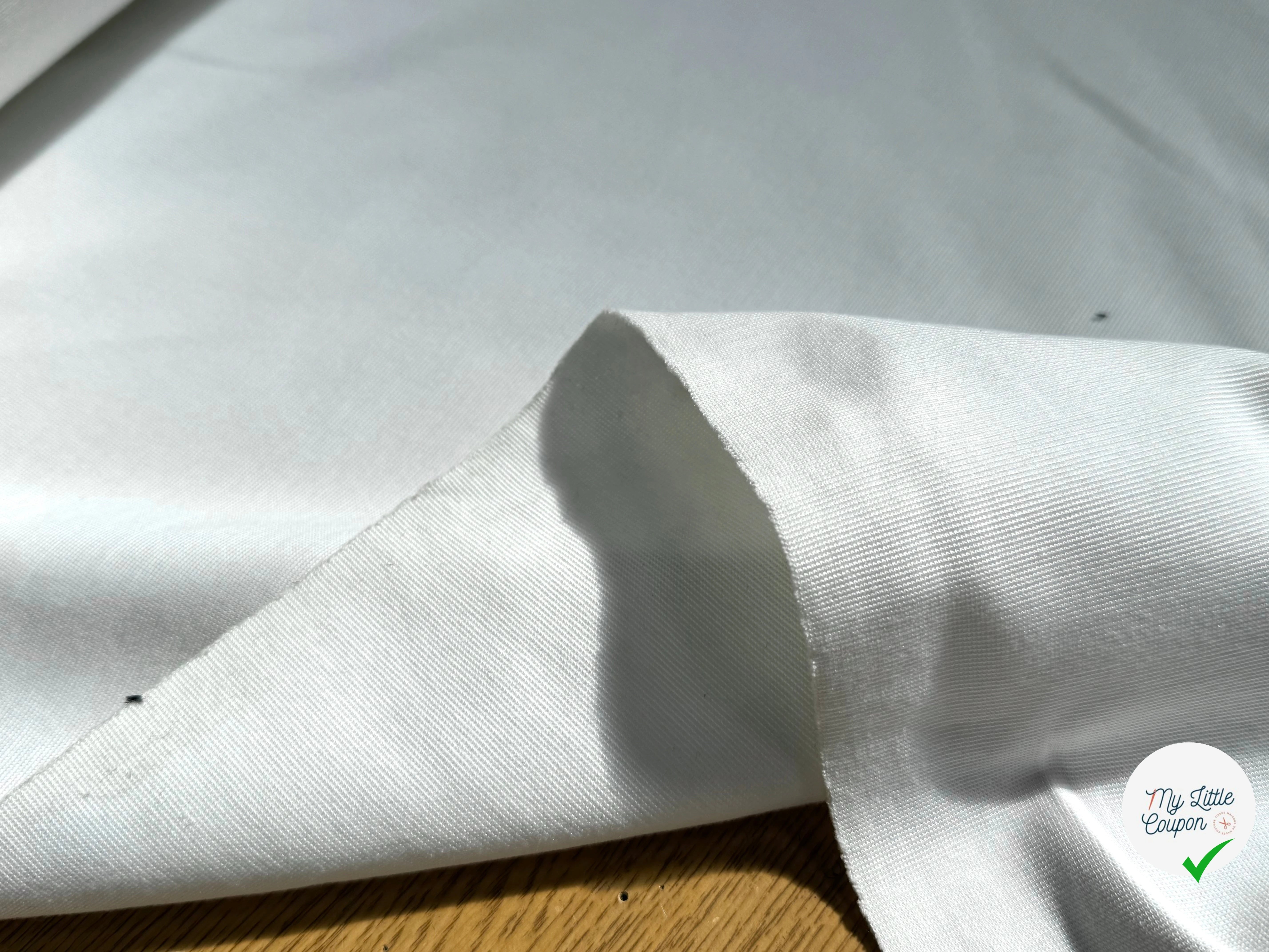 MAILLE LOURDE COTON ULTRA STRETCH BLANC - My Little Coupon
