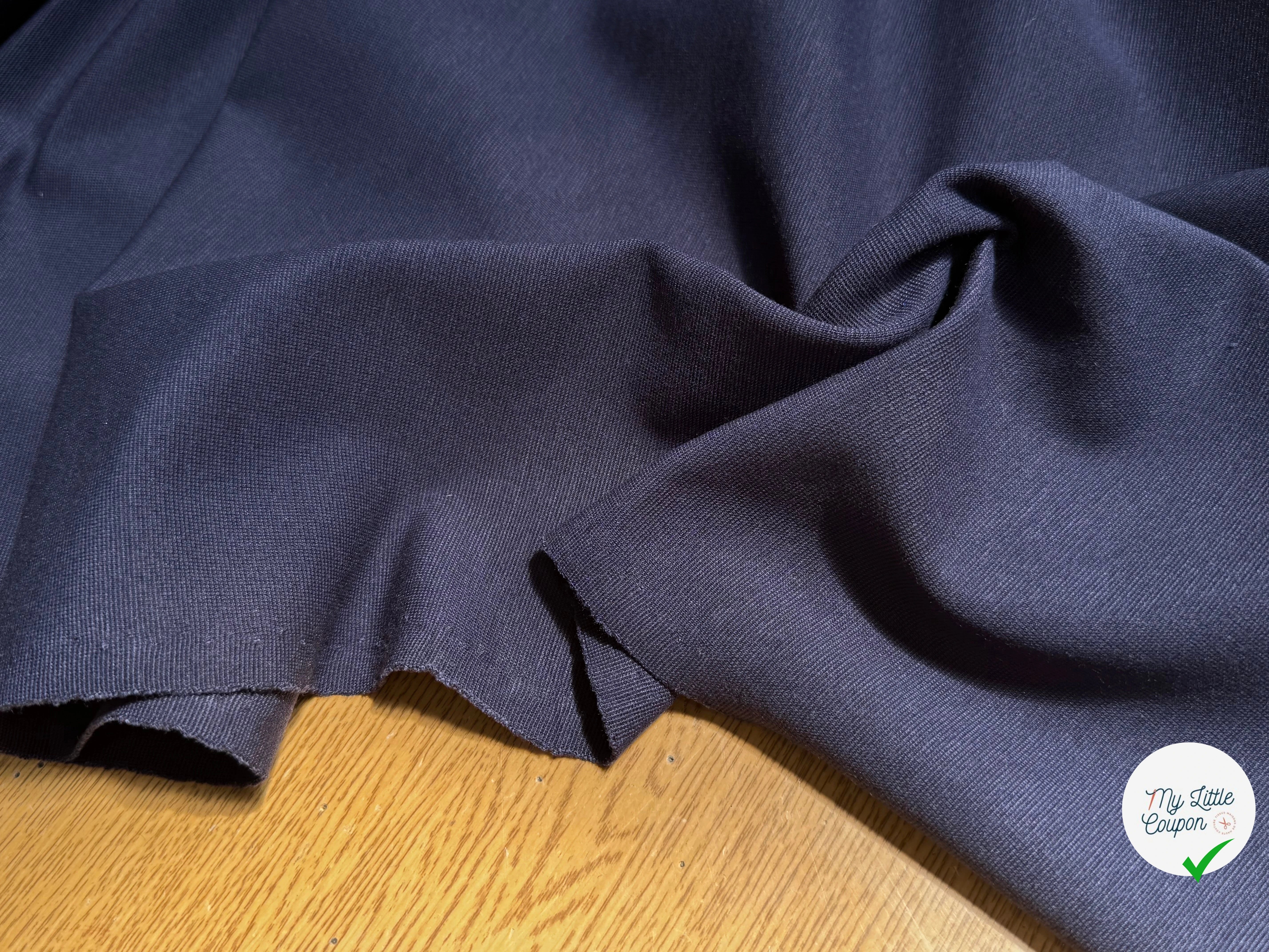 MAILLE LOURDE COTON ULTRA STRETCH MARINE - My Little Coupon