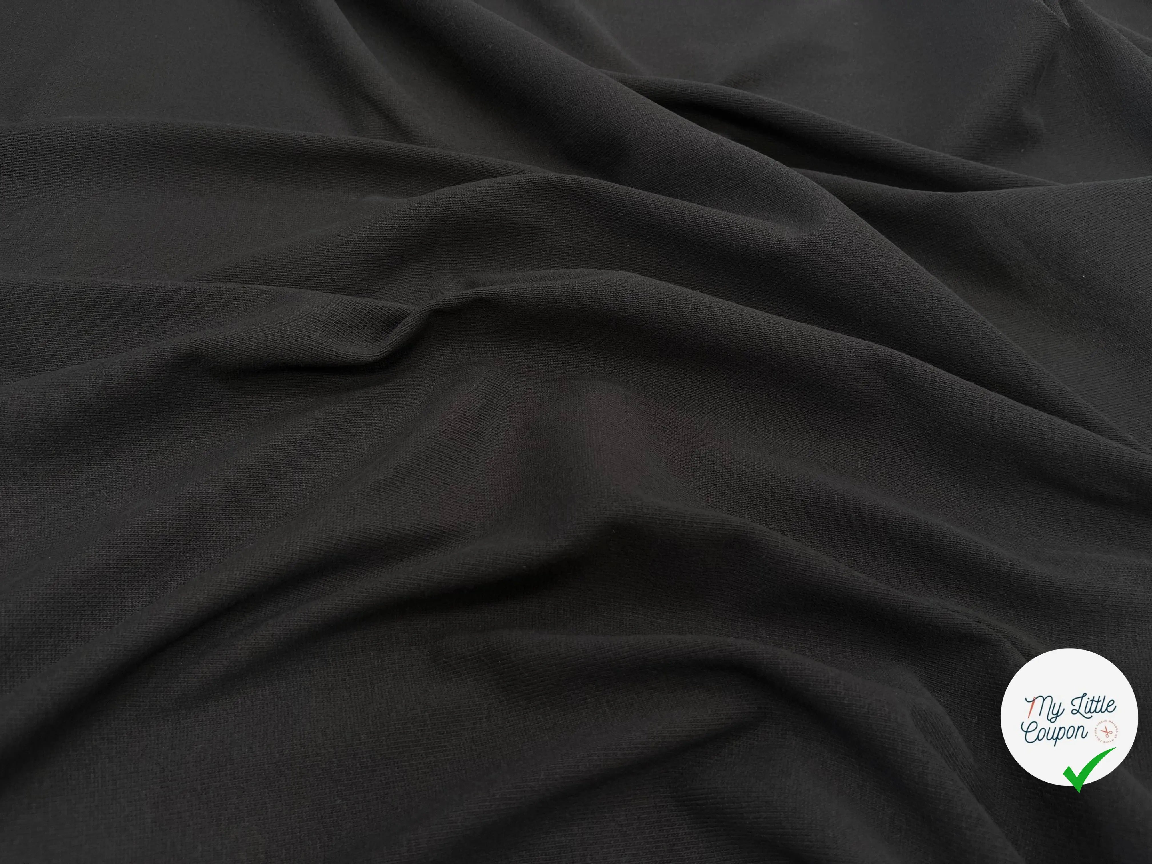 MAILLE LOURDE COTON UNI NOIR - My Little Coupon
