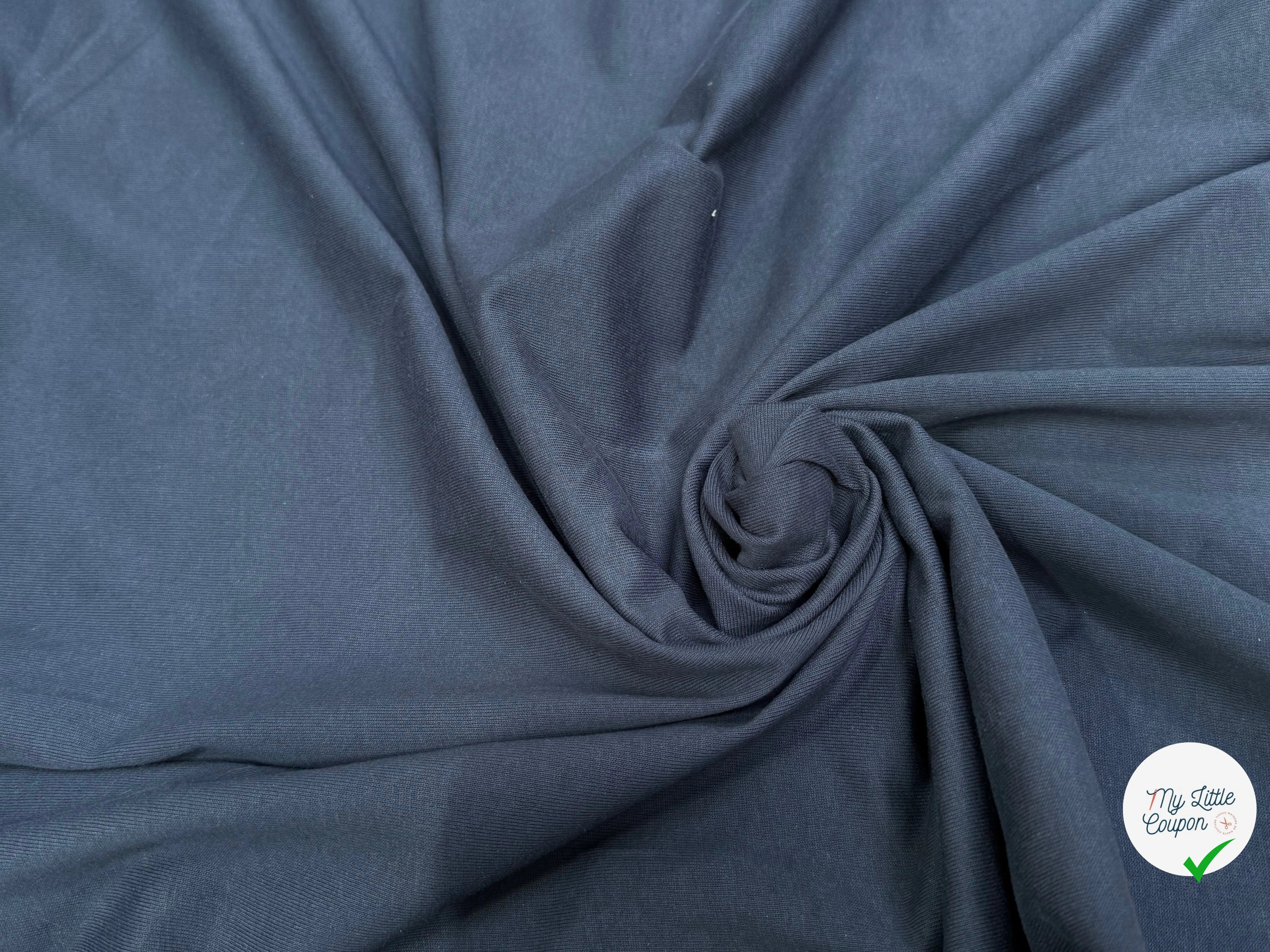 MAILLE LOURDE DE COTON BLEU ARDOISE - My Little Coupon