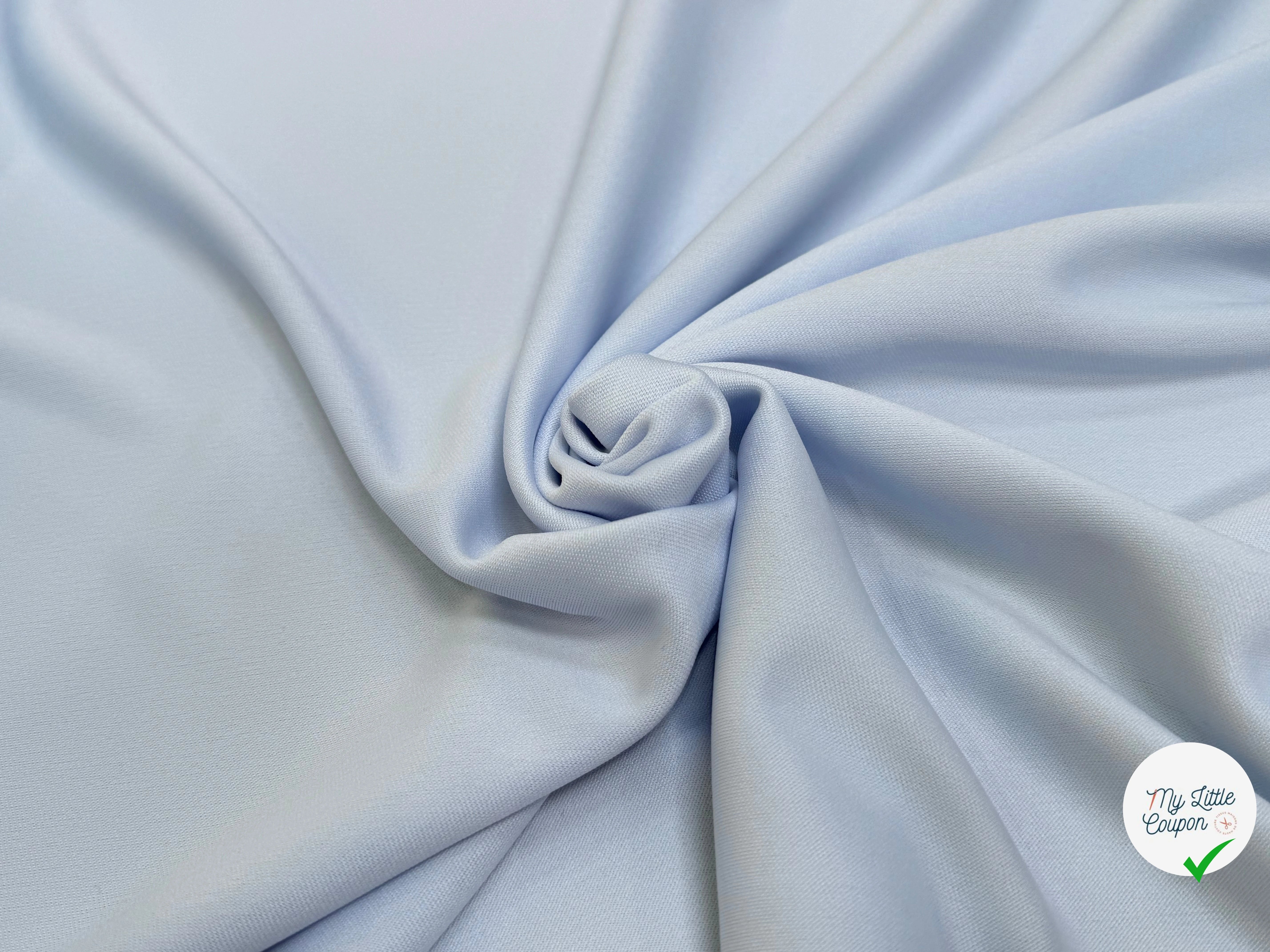 MAILLE LOURDE LÉGÈREMENT CREPÉE SOFT BLUE - My Little Coupon