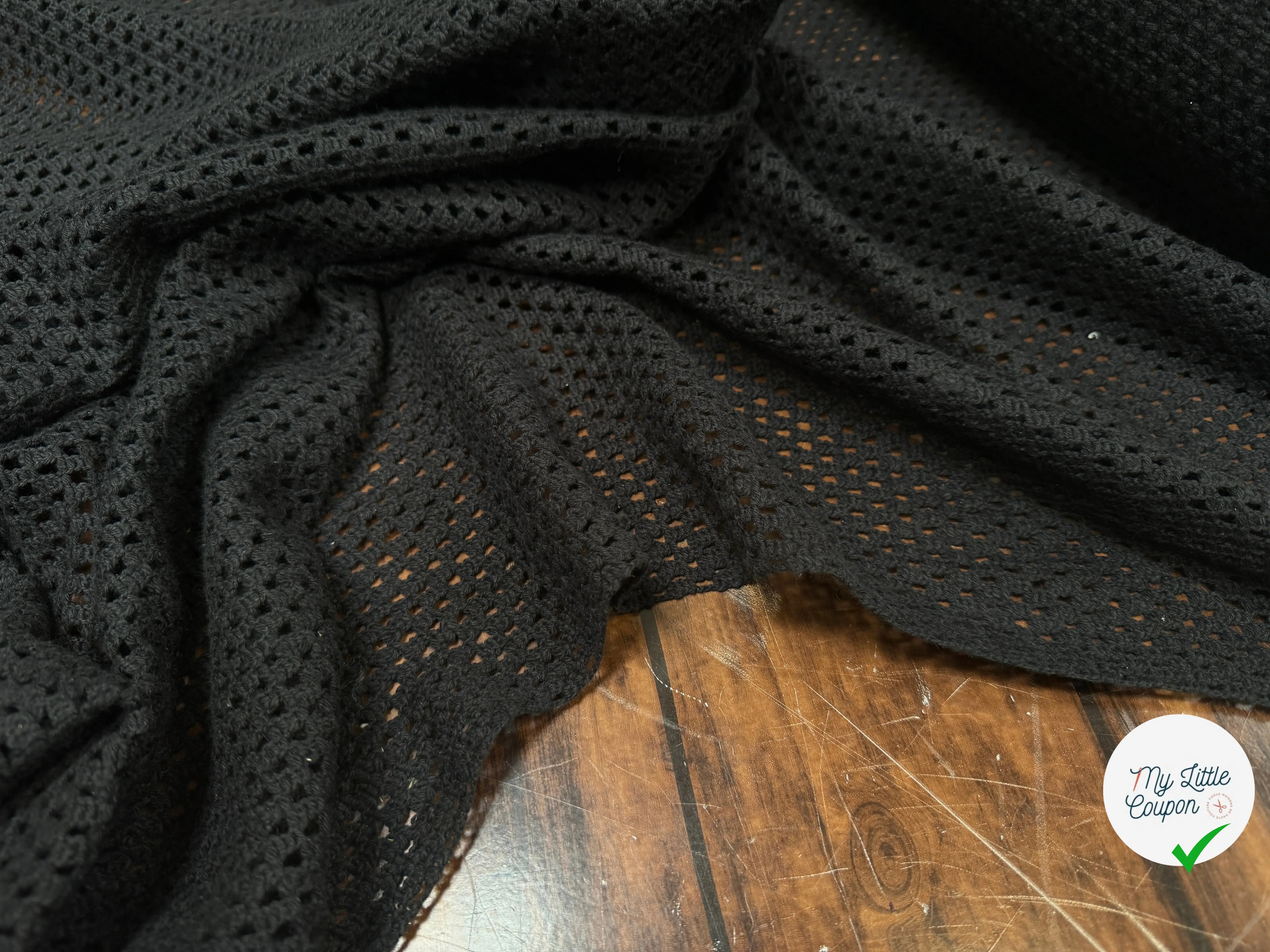 MAILLE MESH COTON NOIR - My Little Coupon