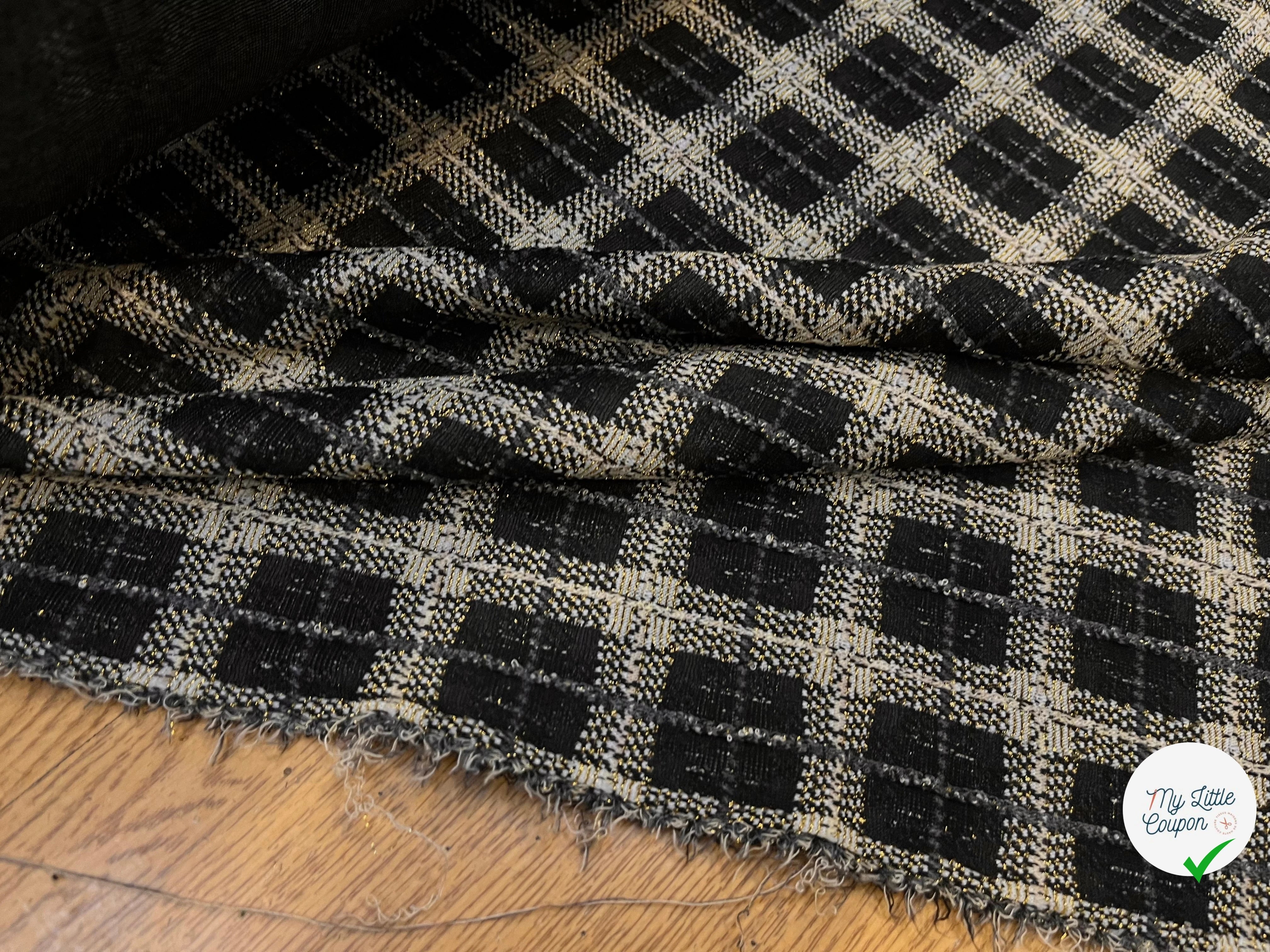 MAILLE MILANO FIL OR À CARREAUX - My Little Coupon