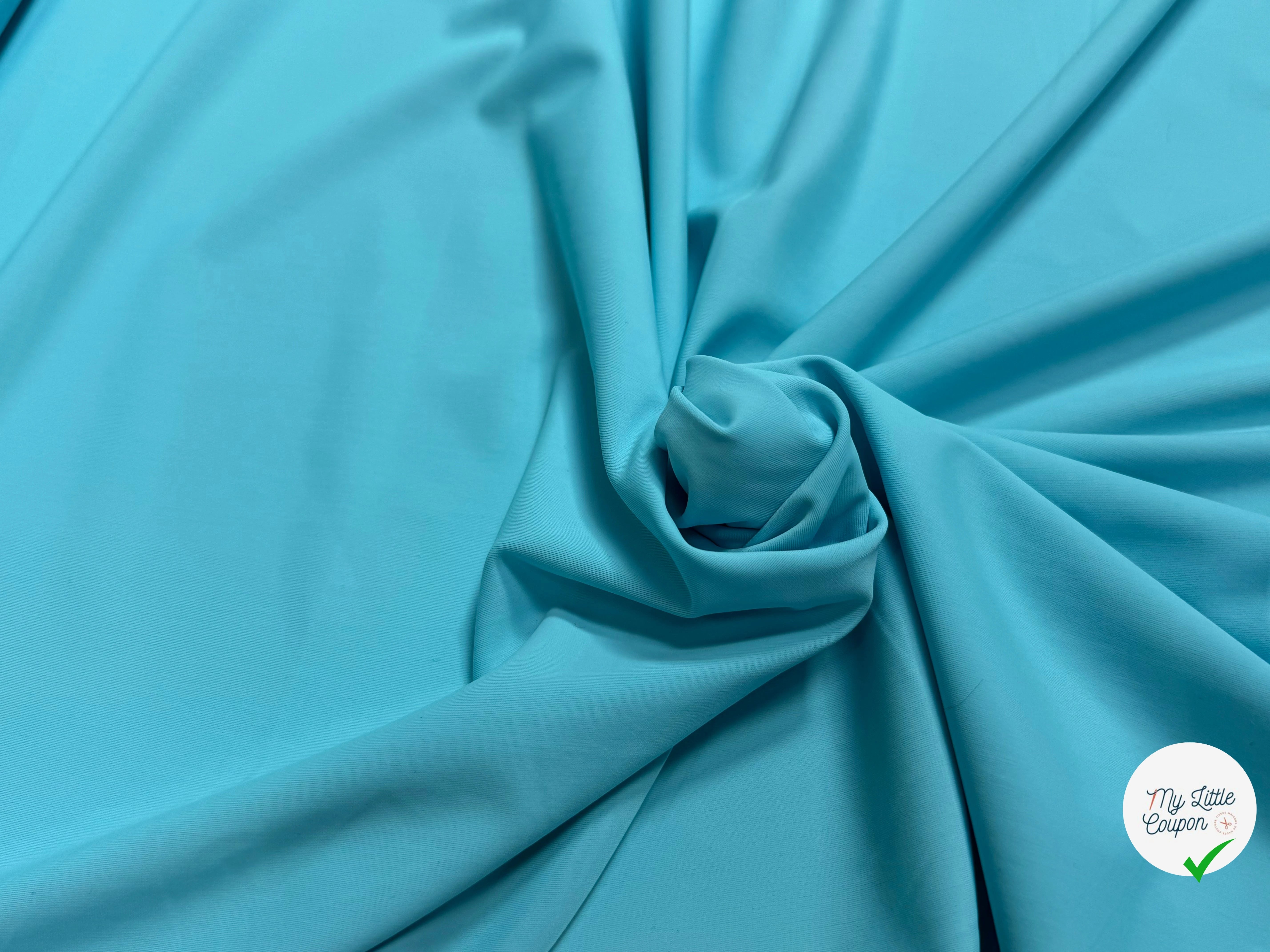 MAILLE POLYAMIDE ÉLASTHANNE ASPECT SWIMWEAR SOFT AQUA - My Little Coupon