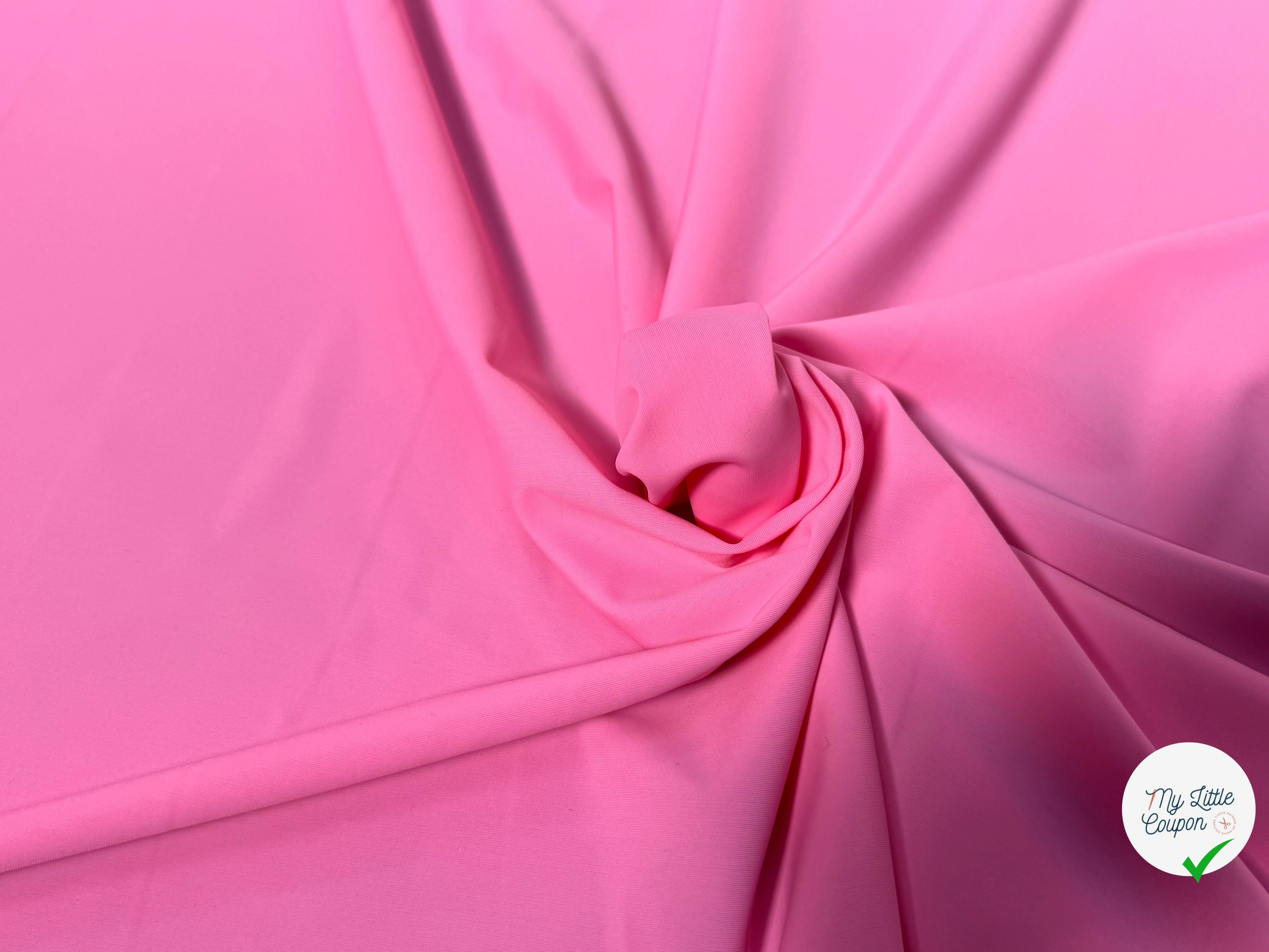 MAILLE POLYAMIDE ÉLASTHANNE ASPECT SWIMWEAR SOFT ROSE CLAIR - My Little Coupon
