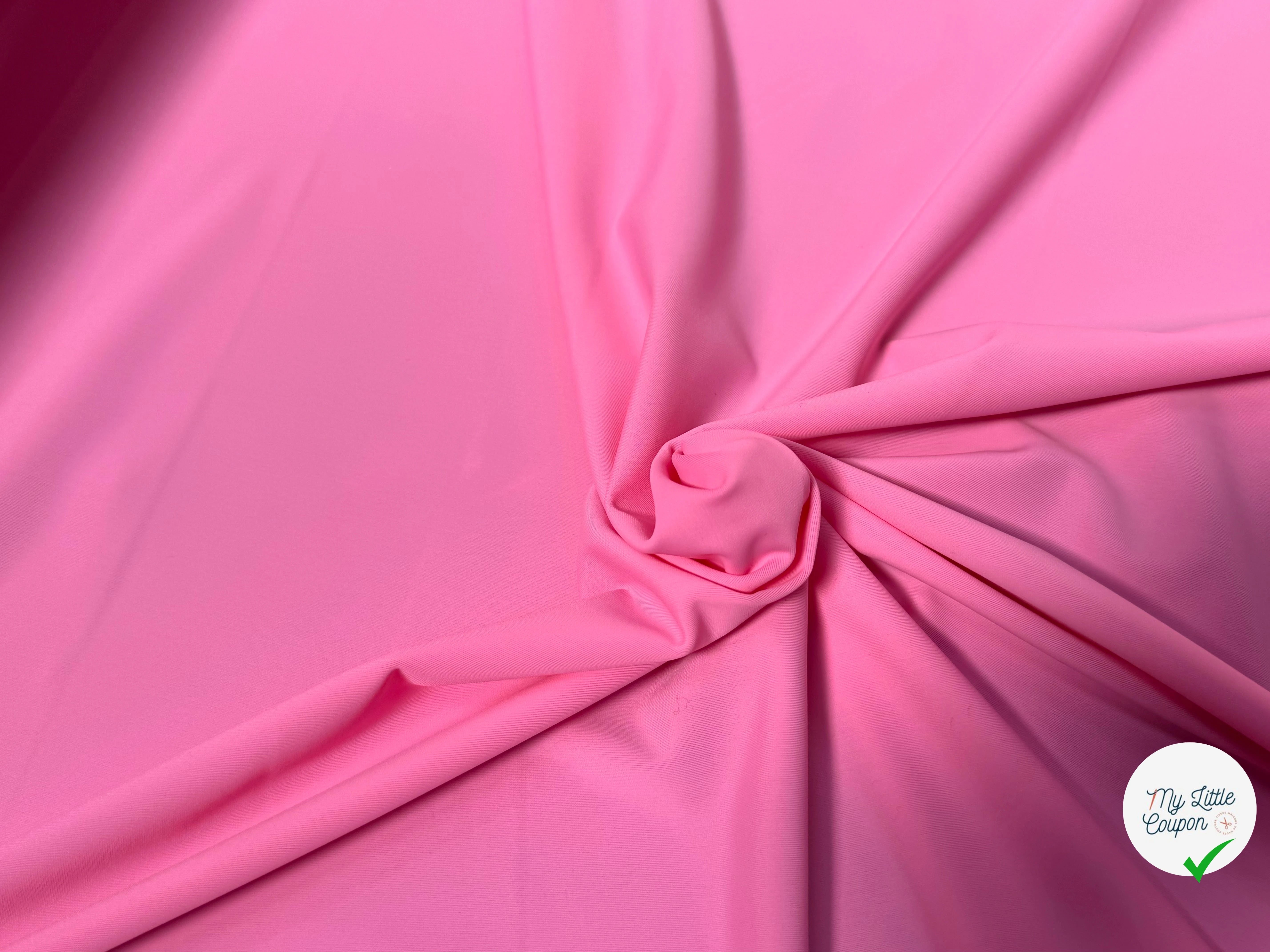 MAILLE POLYAMIDE ÉLASTHANNE ASPECT SWIMWEAR SOFT ROSE CLAIR - My Little Coupon