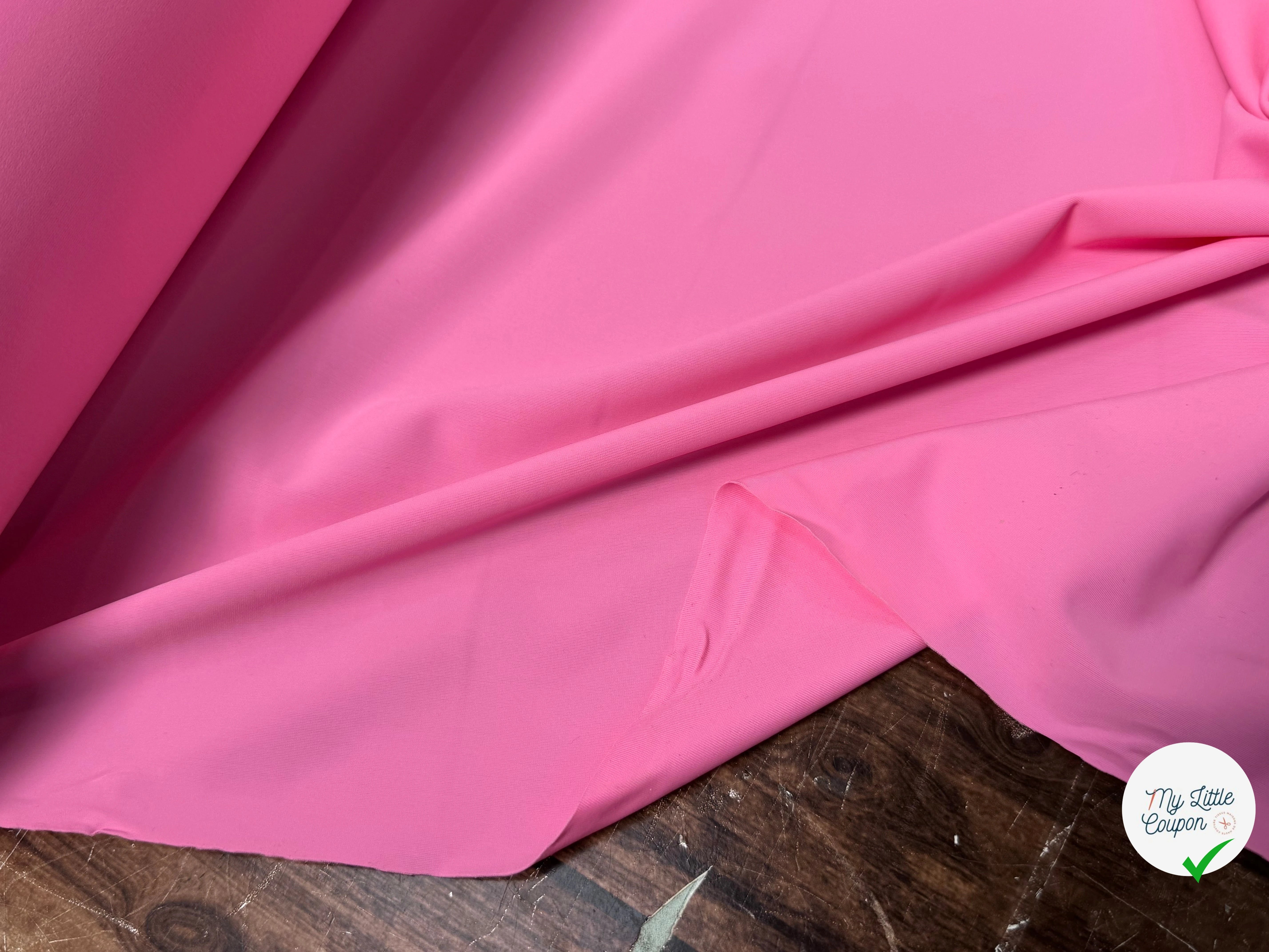 MAILLE POLYAMIDE ÉLASTHANNE ASPECT SWIMWEAR SOFT ROSE CLAIR - My Little Coupon