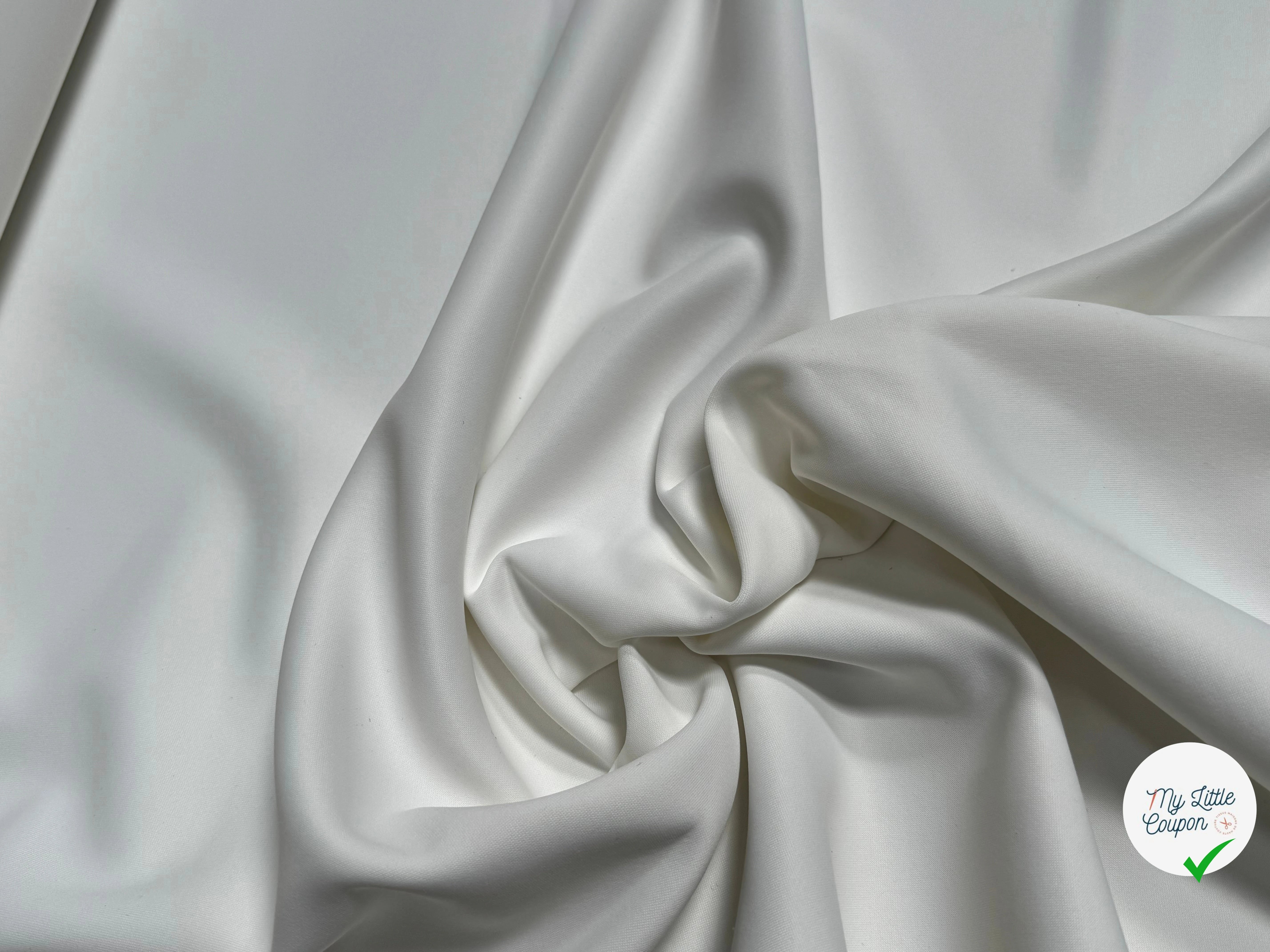 MAILLE POLYAMIDE LOURDE ASPECT SWIMWEAR BLANC - My Little Coupon