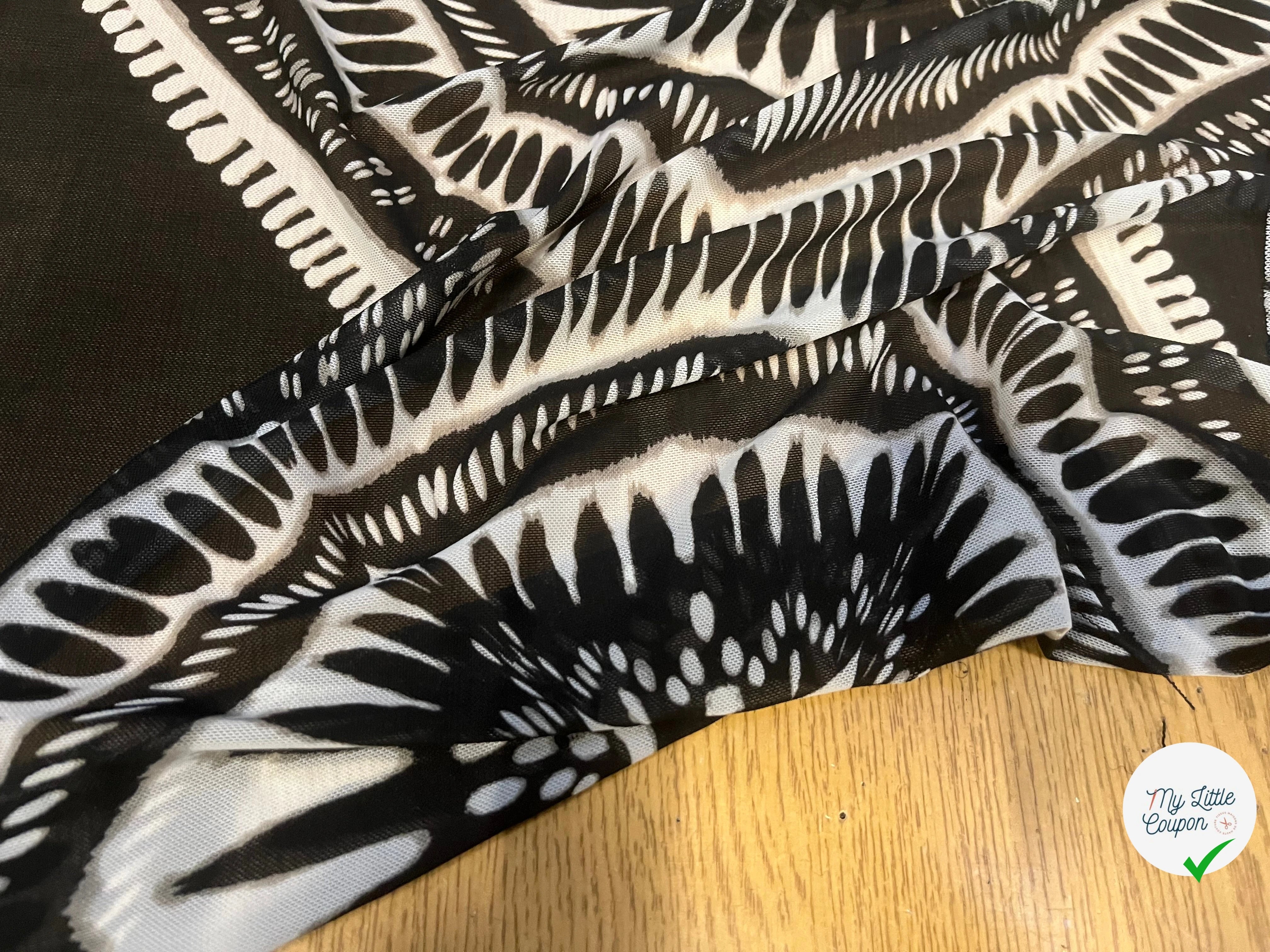 MAILLE RÉSILLE À MOTIFS GÉOMÉTRIQUE ZIGZAG - My Little Coupon