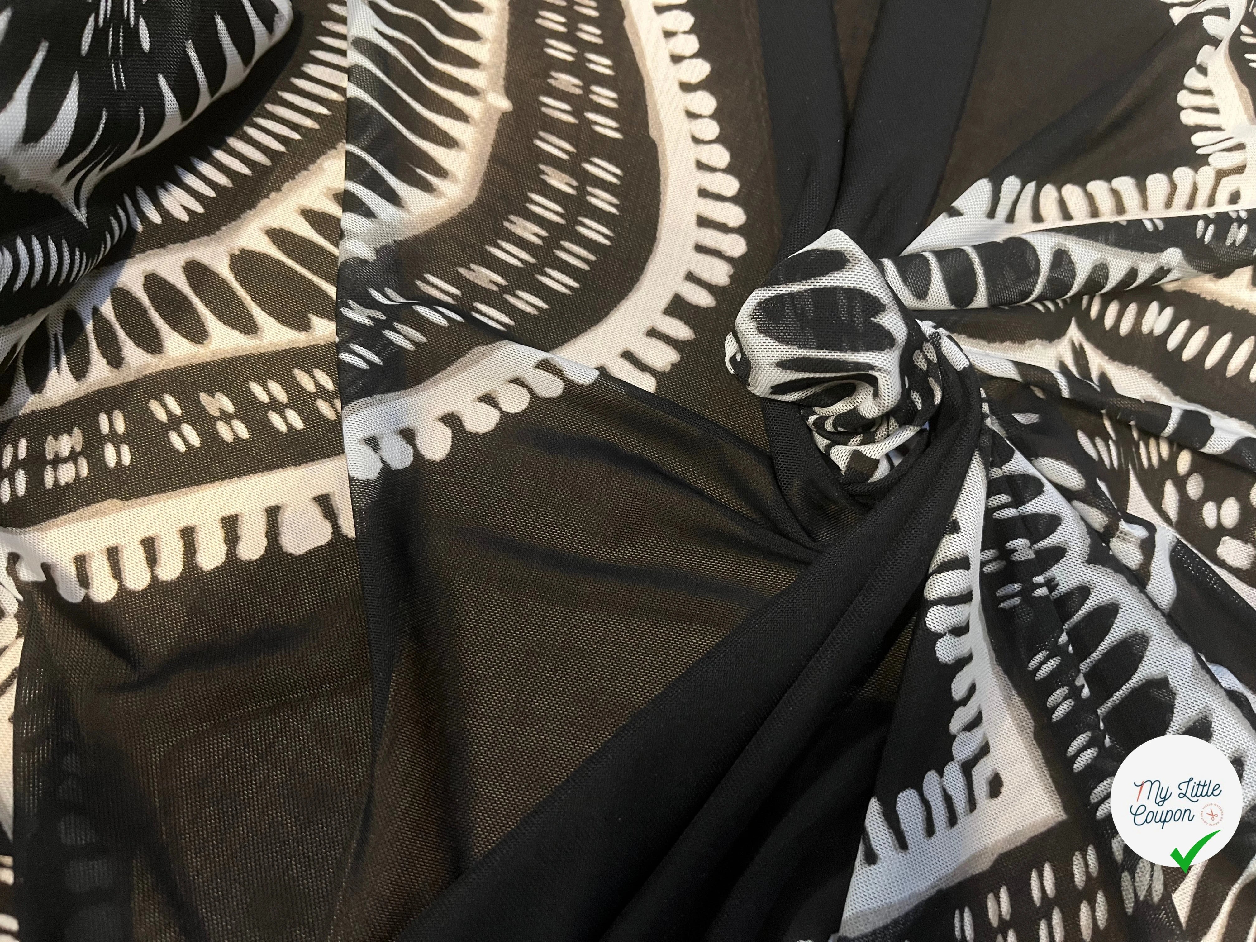 MAILLE RÉSILLE À MOTIFS GÉOMÉTRIQUE ZIGZAG - My Little Coupon