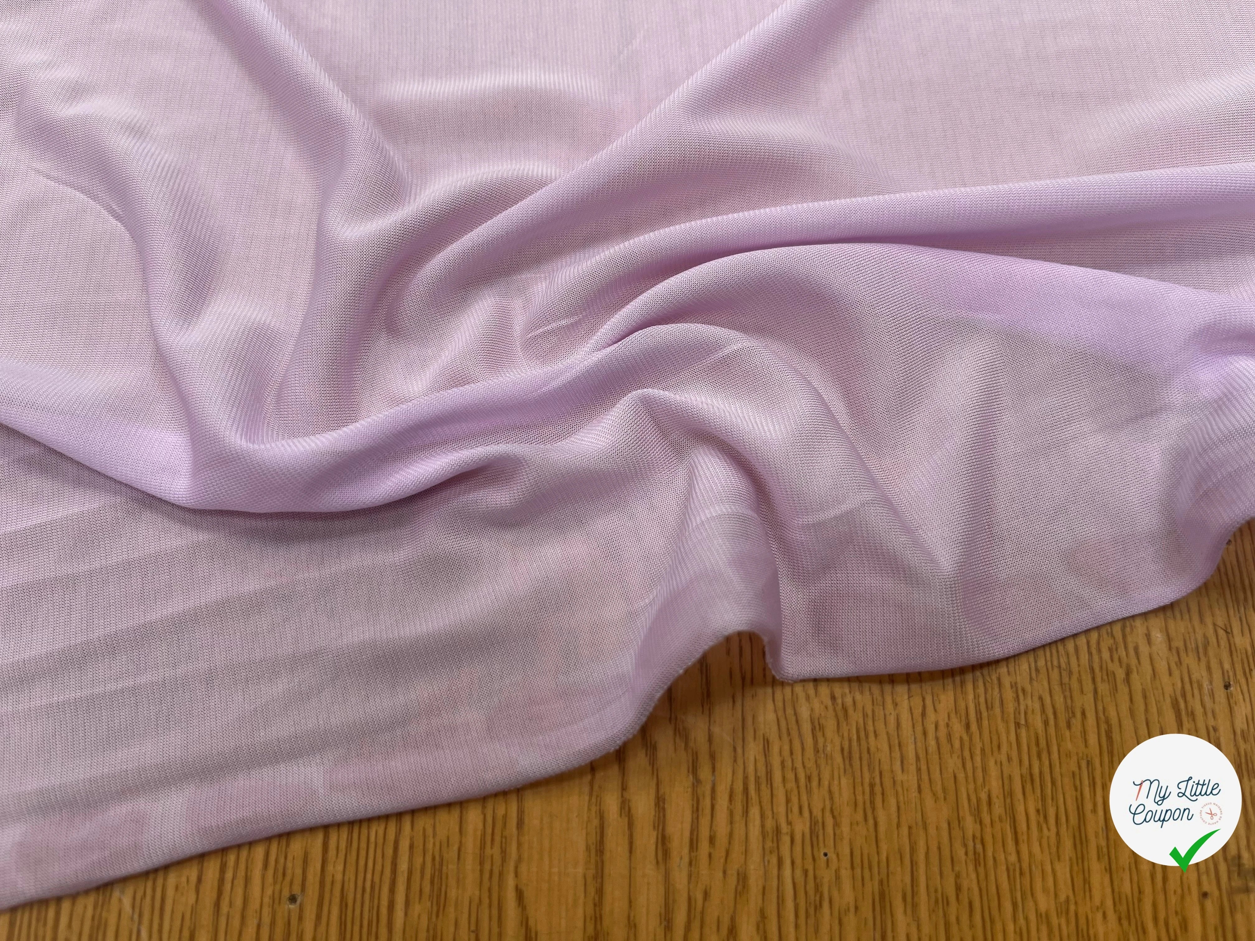 MAILLE RÉSILLE FROIDE VISCOSE LILAC PINK - My Little Coupon