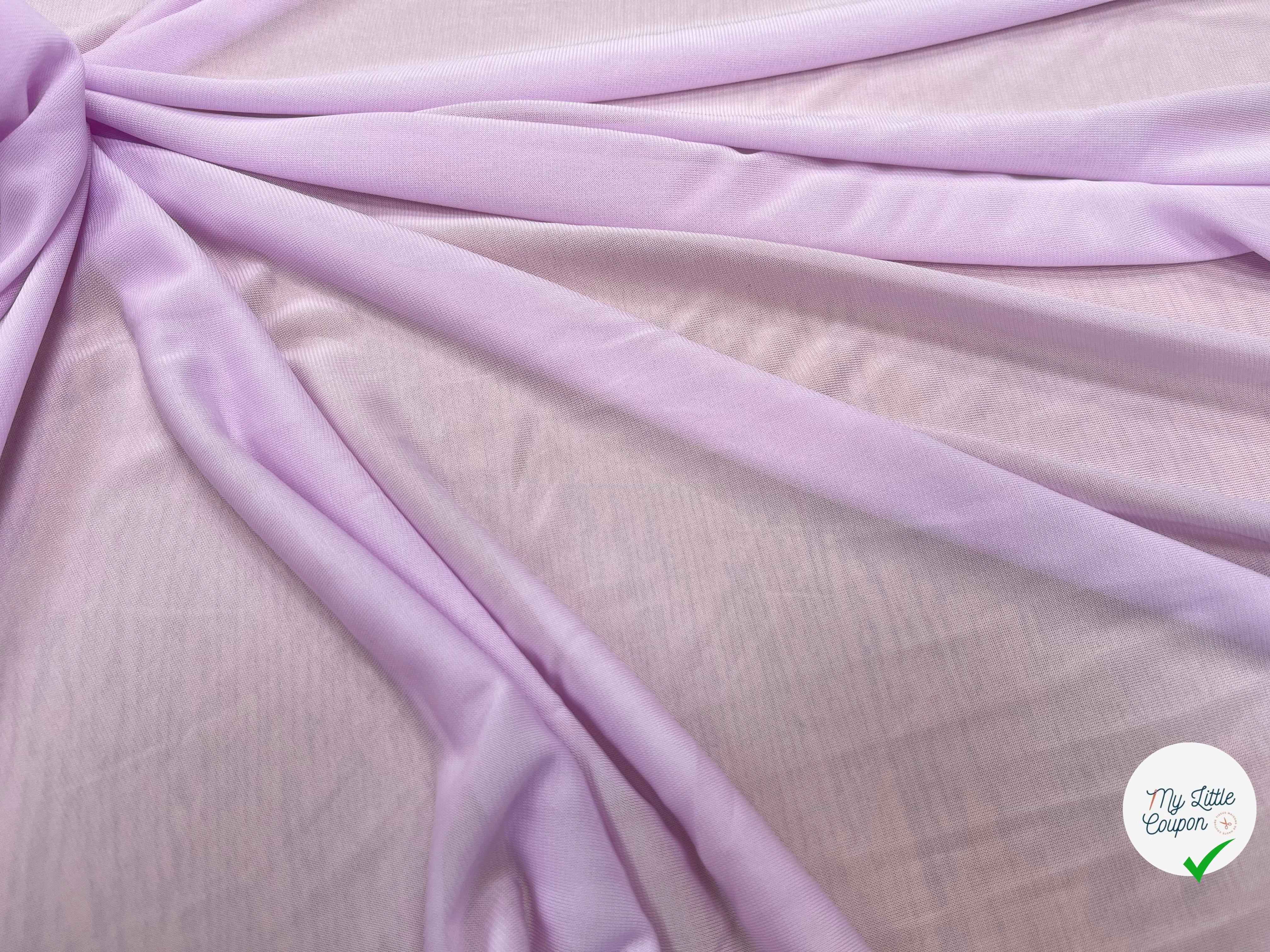 MAILLE RÉSILLE FROIDE VISCOSE LILAC PINK - My Little Coupon