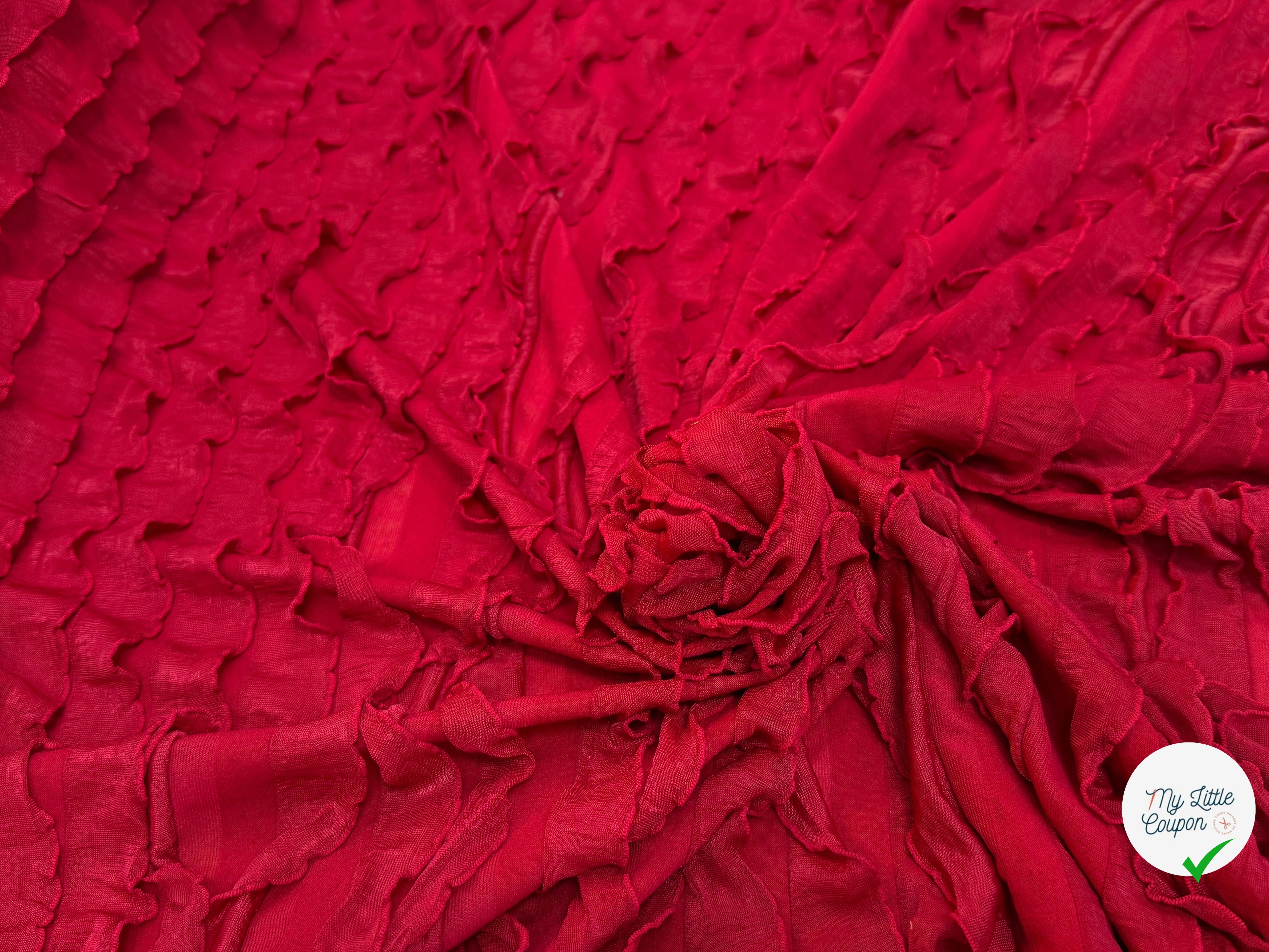 MAILLE ROUGE À VOLANT - My Little Coupon