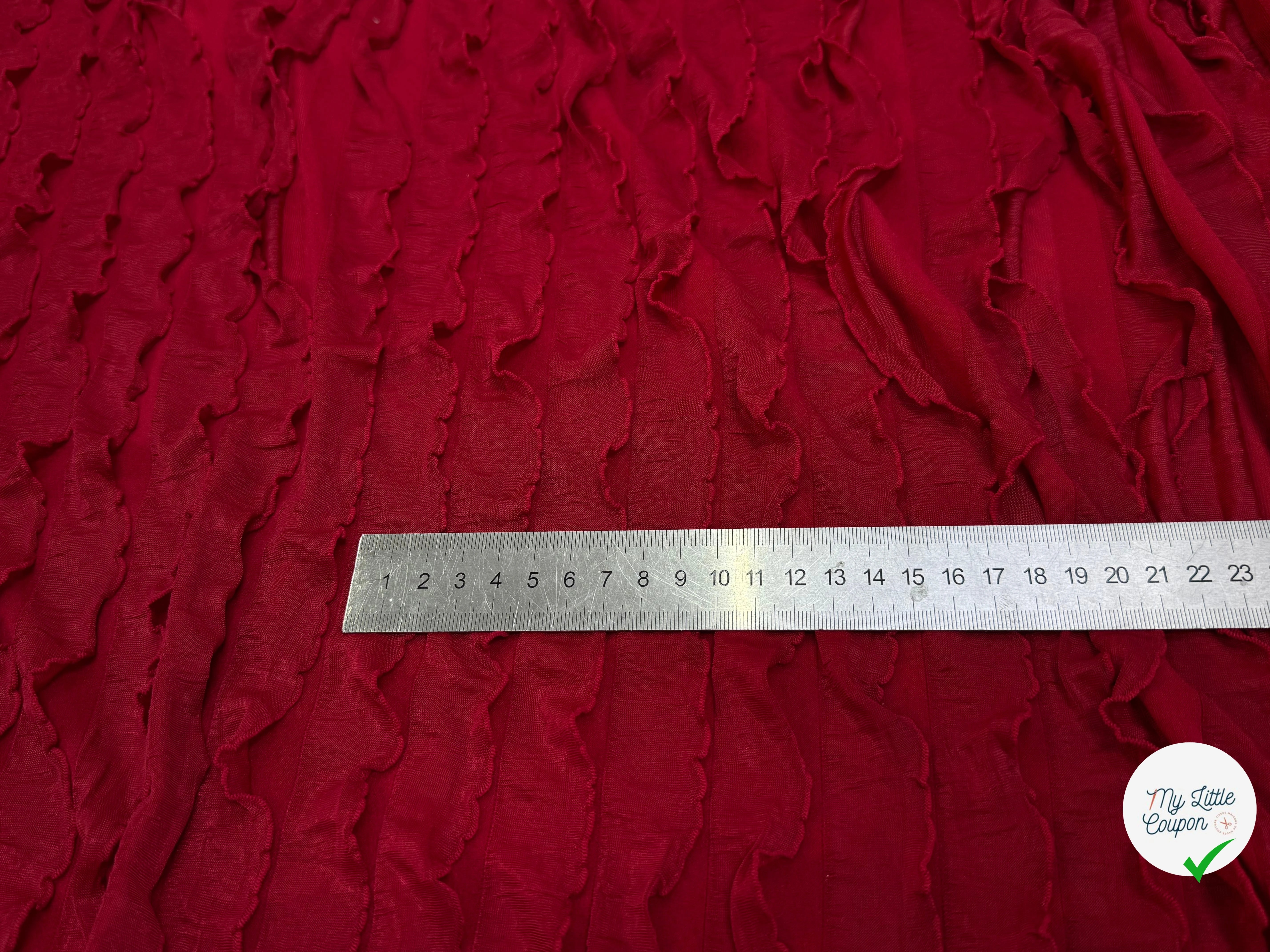 MAILLE ROUGE À VOLANT - My Little Coupon