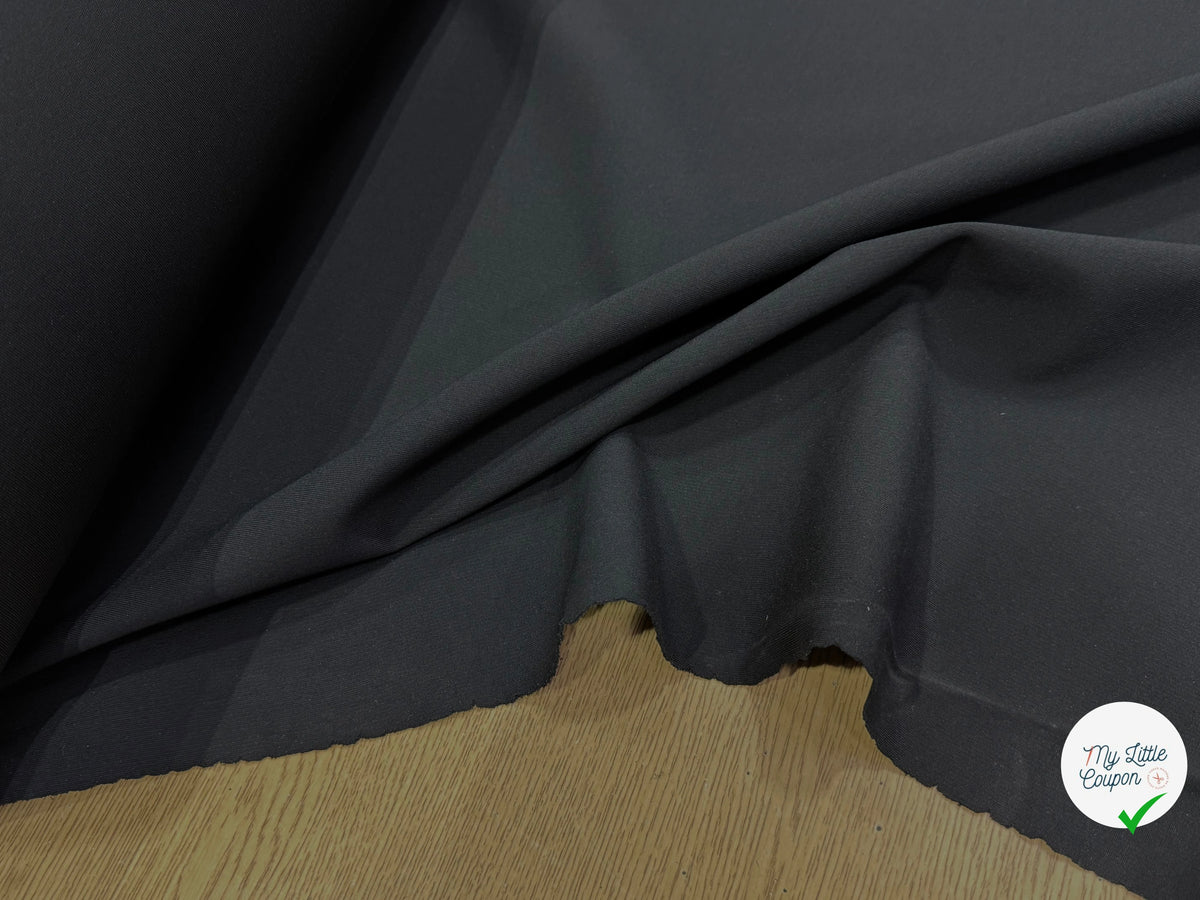 MAILLE VISCOSE SEMI-LOURDE ULTRA STRETCH NOIR - My Little Coupon
