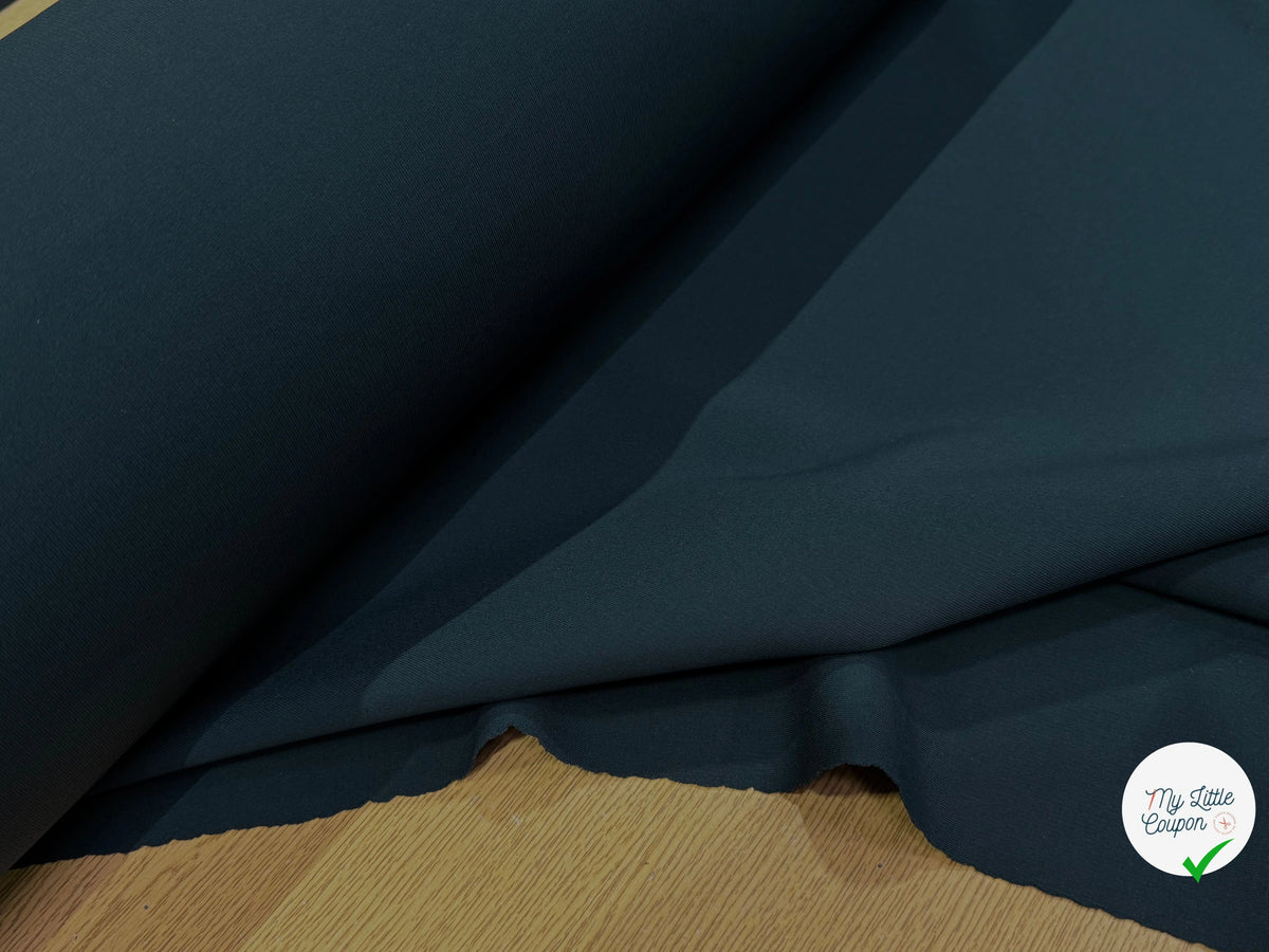 MAILLE VISCOSE SEMI-LOURDE ULTRA STRETCH VERT SAPIN - My Little Coupon