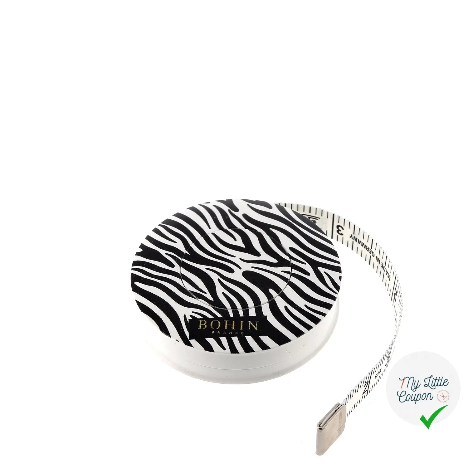 METRE ENROULEUR 150 CM MODELE ZEBRE - COLLECTION SAUVAGE - My Little Coupon