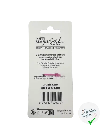 MÈTRE RUBAN ROSE - OCTOBRE ROSE - My Little Coupon