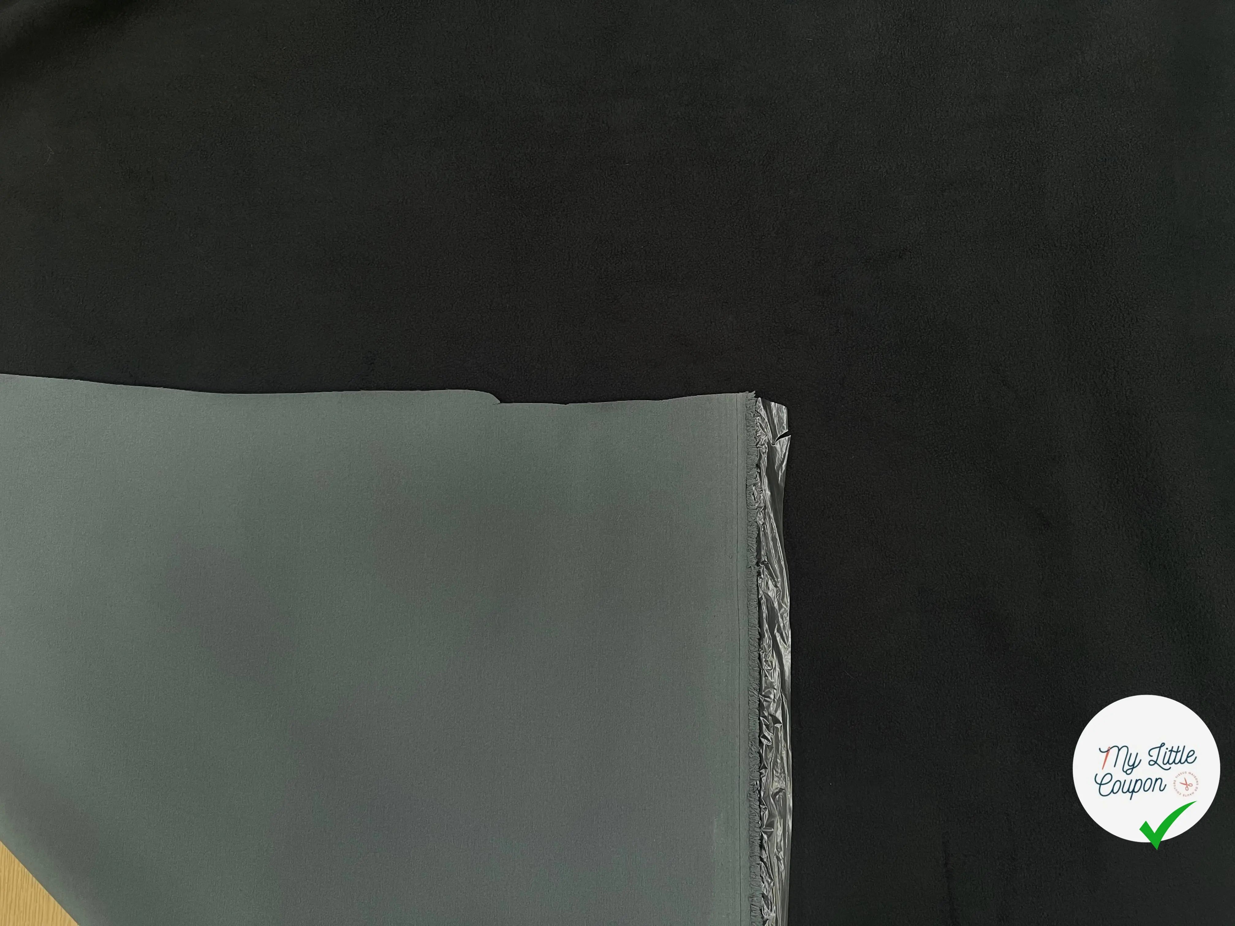 MICROPOLAIRE CONTRECOLLÉ OEKOTEX KC DARK SHADOW/NOIR - My Little Coupon