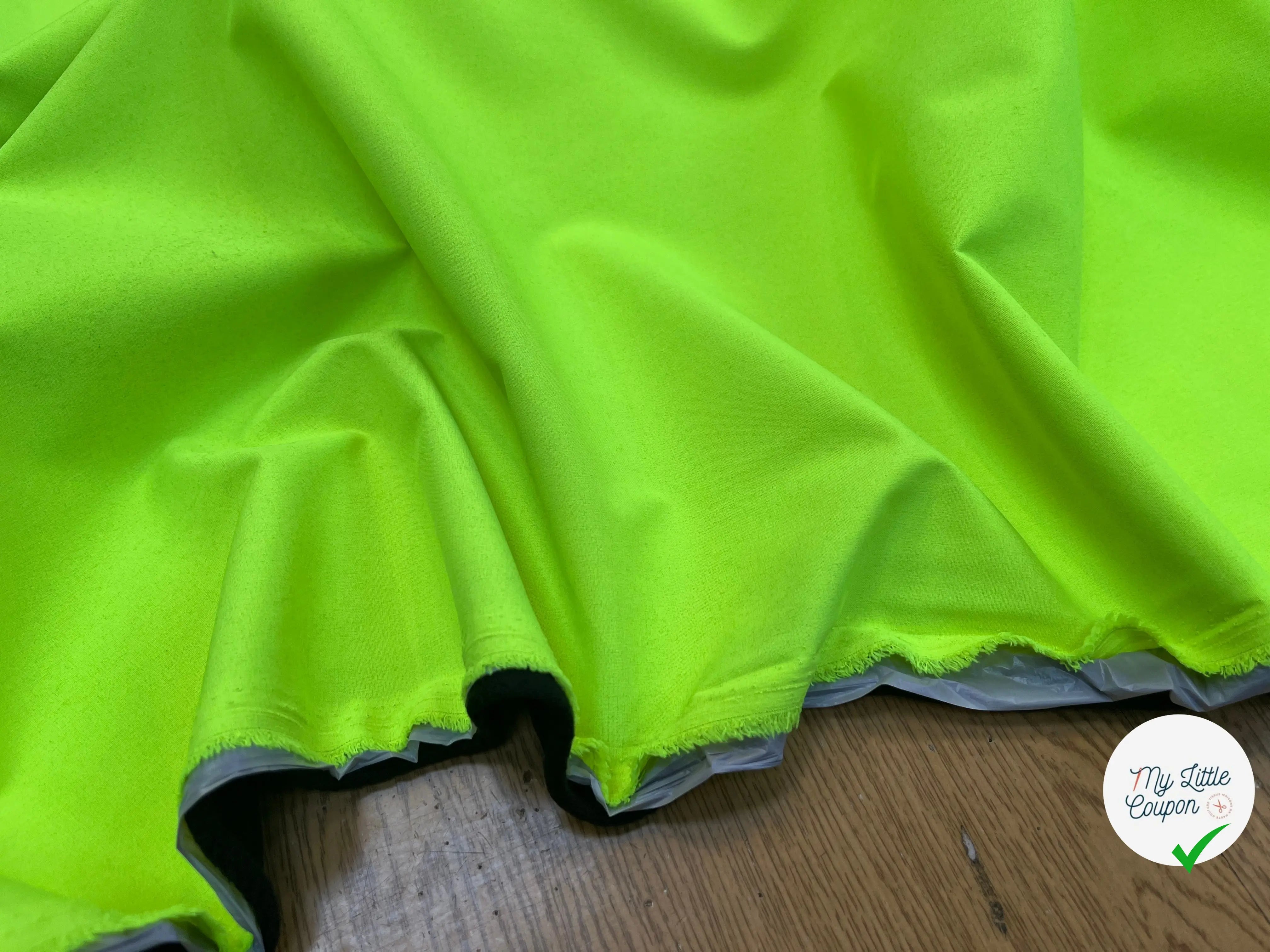 MICROPOLAIRE CONTRECOLLÉ OEKOTEX KC JAUNE FLUO/NOIR - My Little Coupon