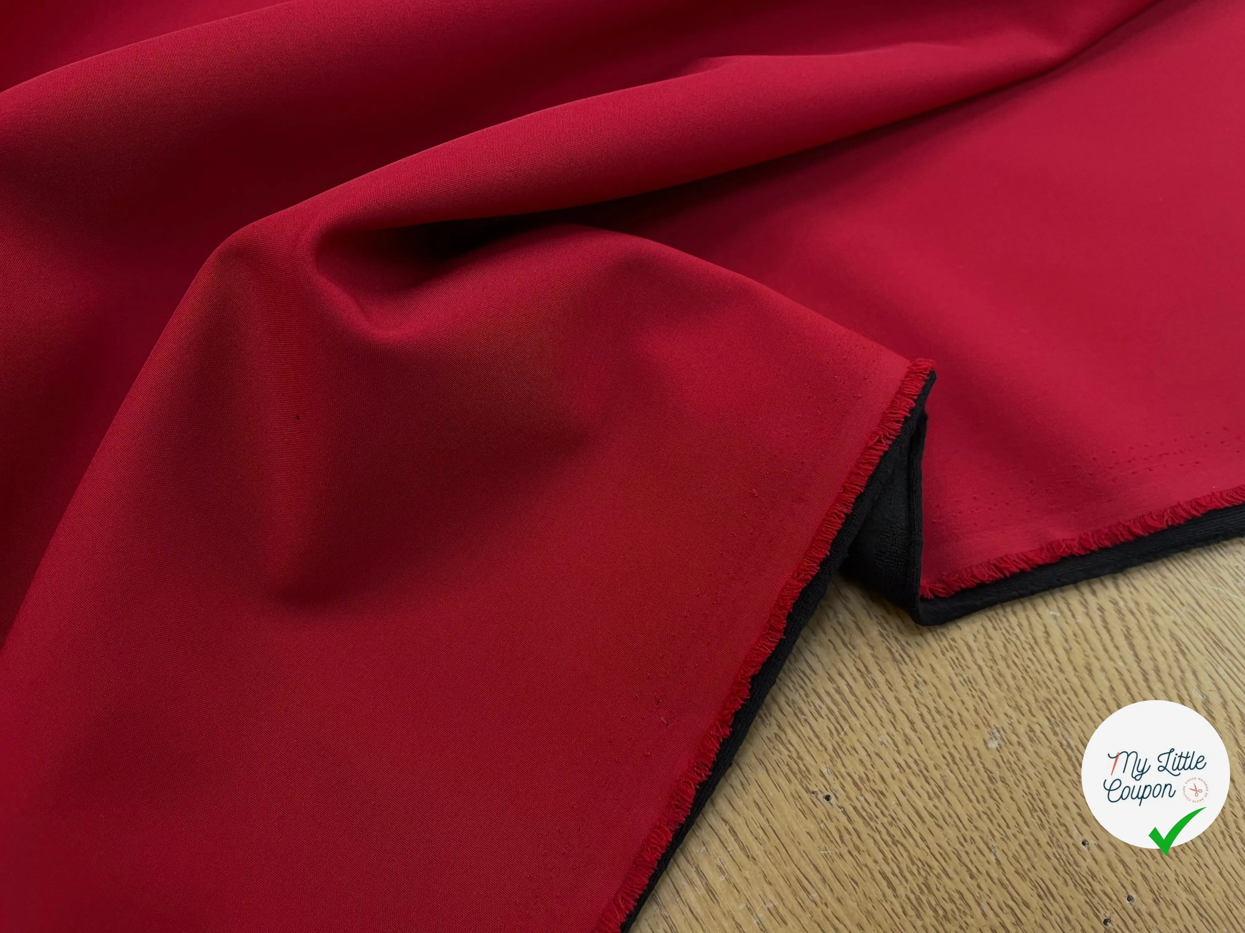 MICROPOLAIRE CONTRECOLLÉ OEKOTEX KC ROUGE/NOIR - My Little Coupon