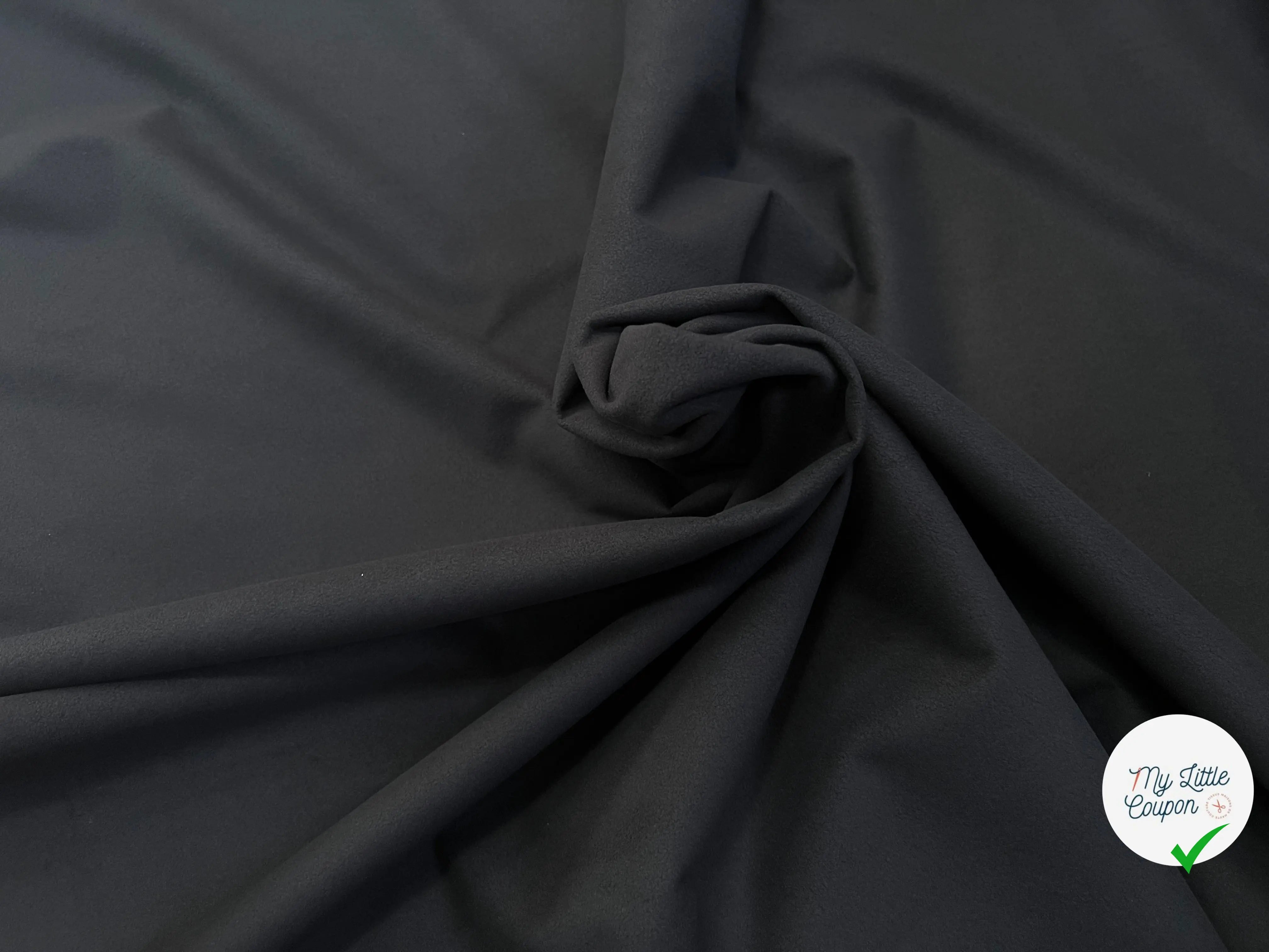 MICROPOLAIRE CONTRECOLLÉE OEKOTEX KC NOIR - My Little Coupon