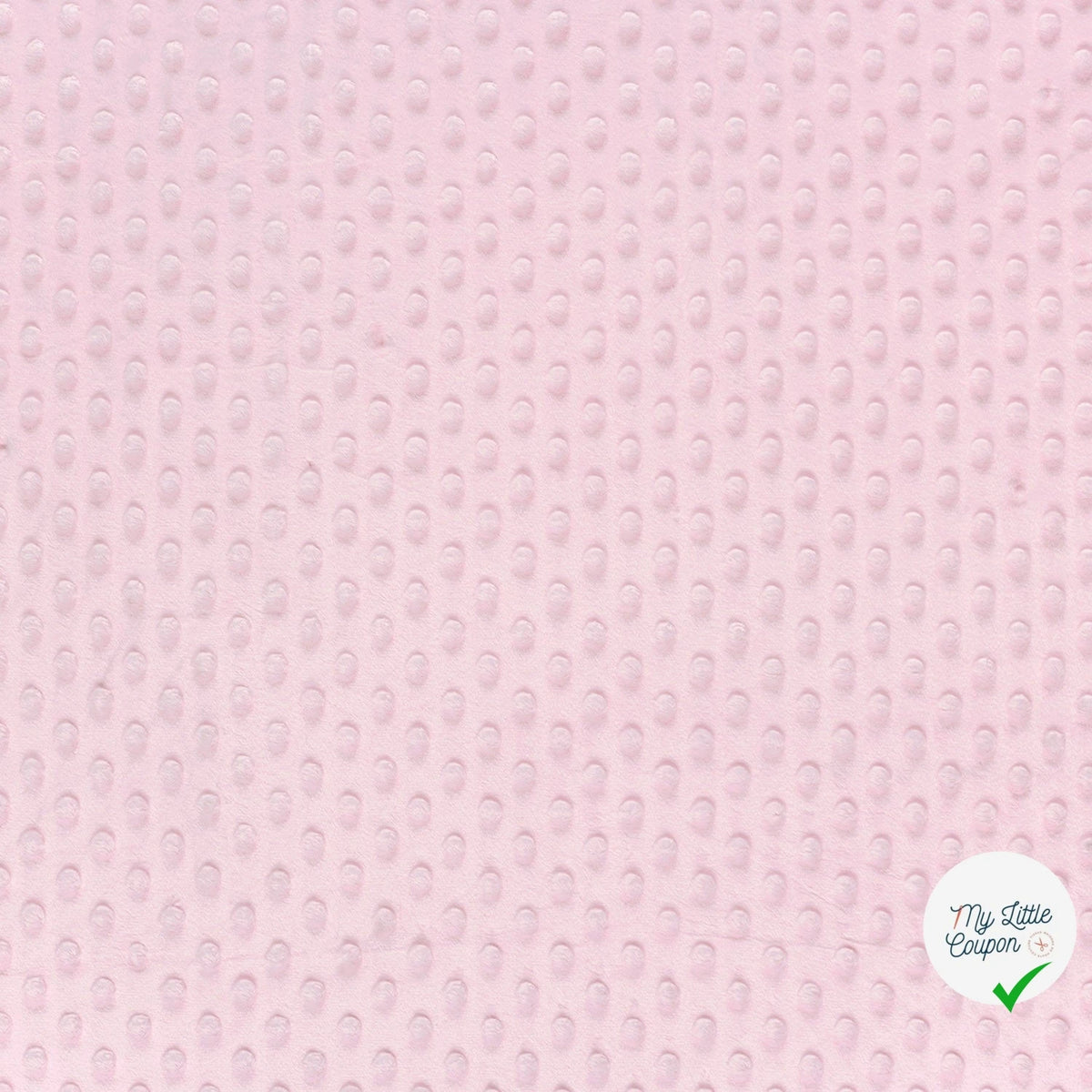 MINKY À POIS DOUX ROSE DRAGÉE - My Little Coupon