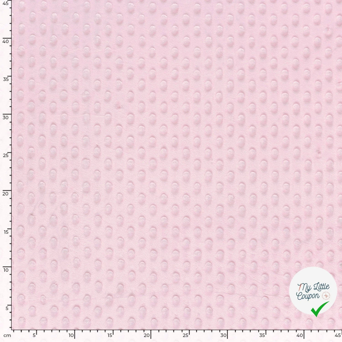 MINKY À POIS DOUX ROSE DRAGÉE - My Little Coupon