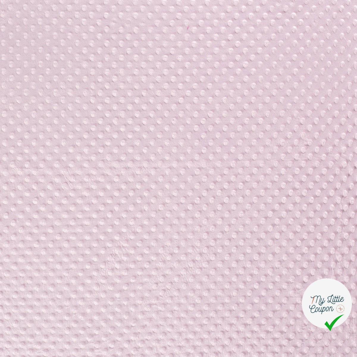 MINKY À POIS DOUX ROSE PÂLE - My Little Coupon