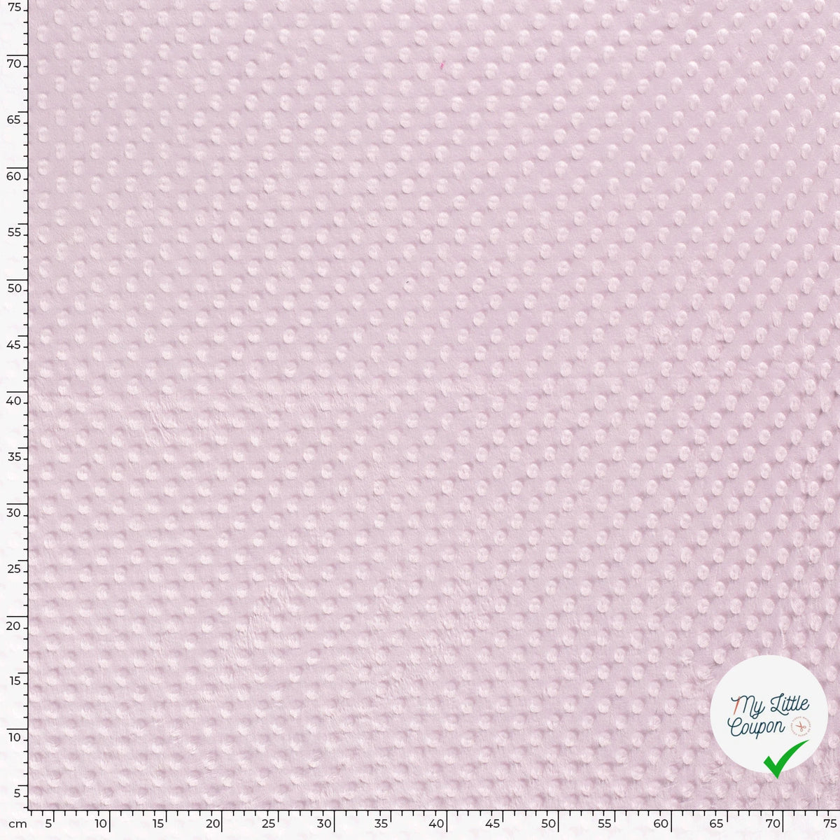 MINKY À POIS DOUX ROSE PÂLE - My Little Coupon