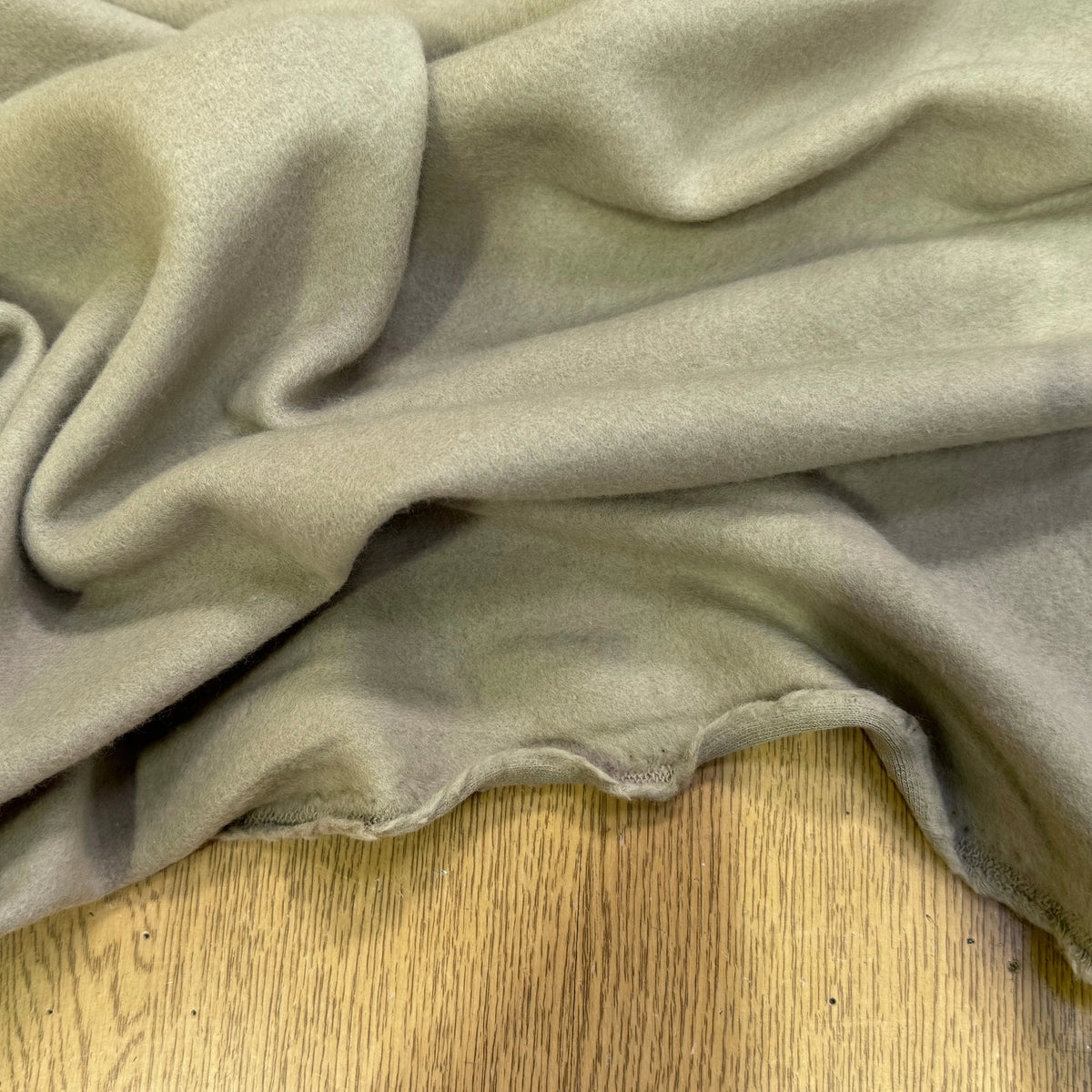 MOLLETON GRATTÉ TOUT DOUX 100% COTON BEIGE CAFÉ GRANDE LAIZE - My Little Coupon