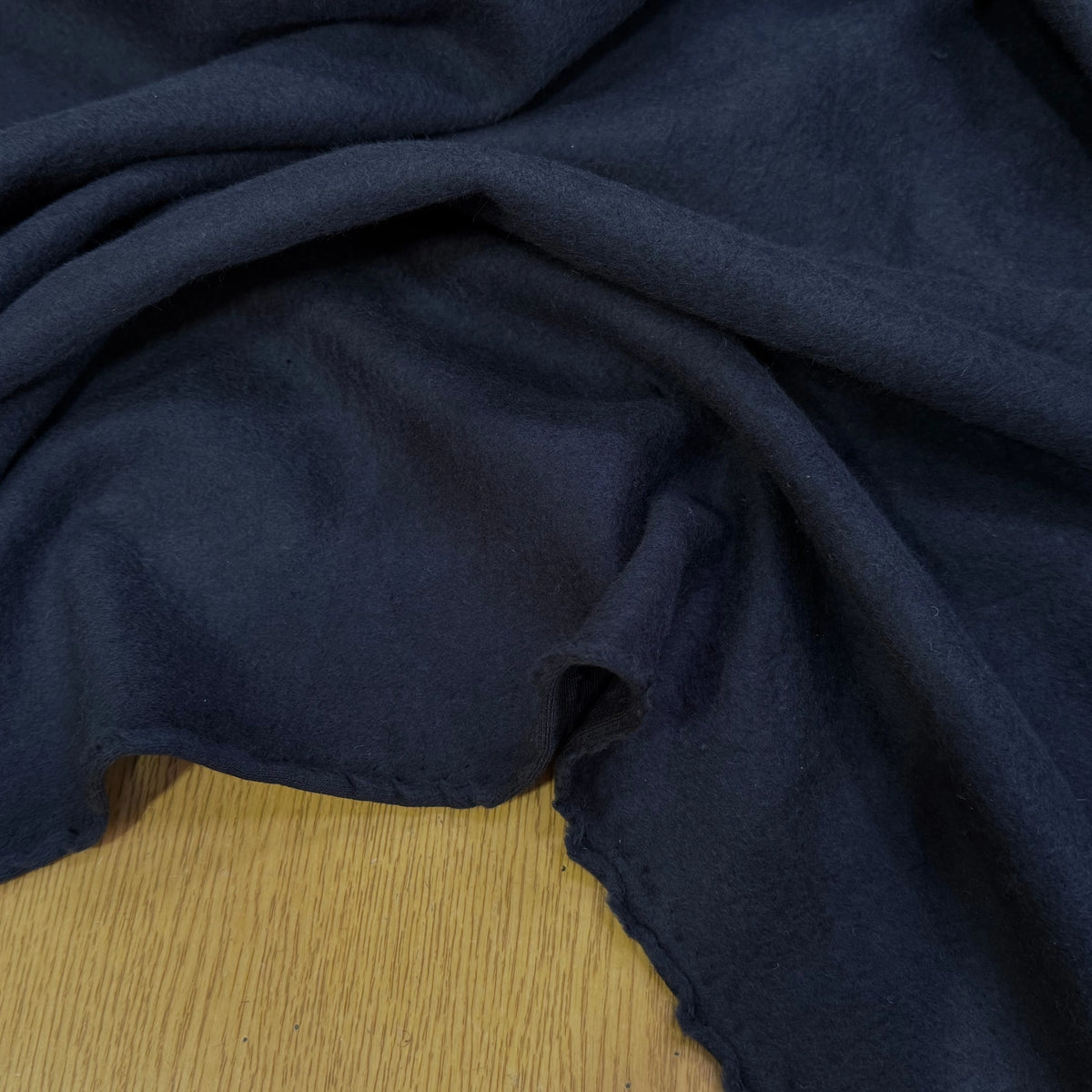 MOLLETON GRATTÉ TOUT DOUX 100% COTON BLEU MARINE GRANDE LAIZE FABRICATION RÉGION DE TROYES 🇫🇷 - My Little Coupon