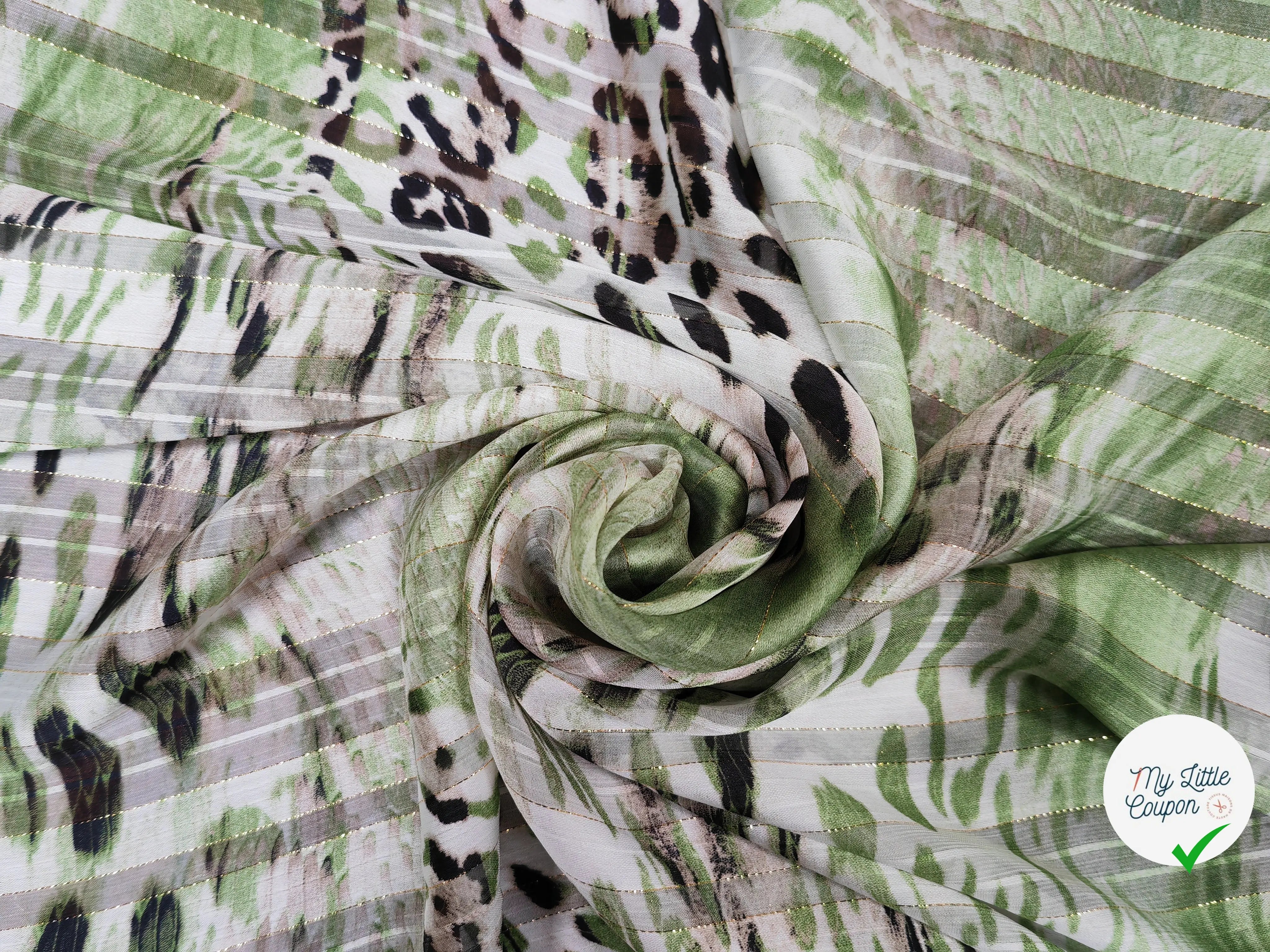 MOUSSELINE OSLOW LEOPARD VERT - My Little Coupon