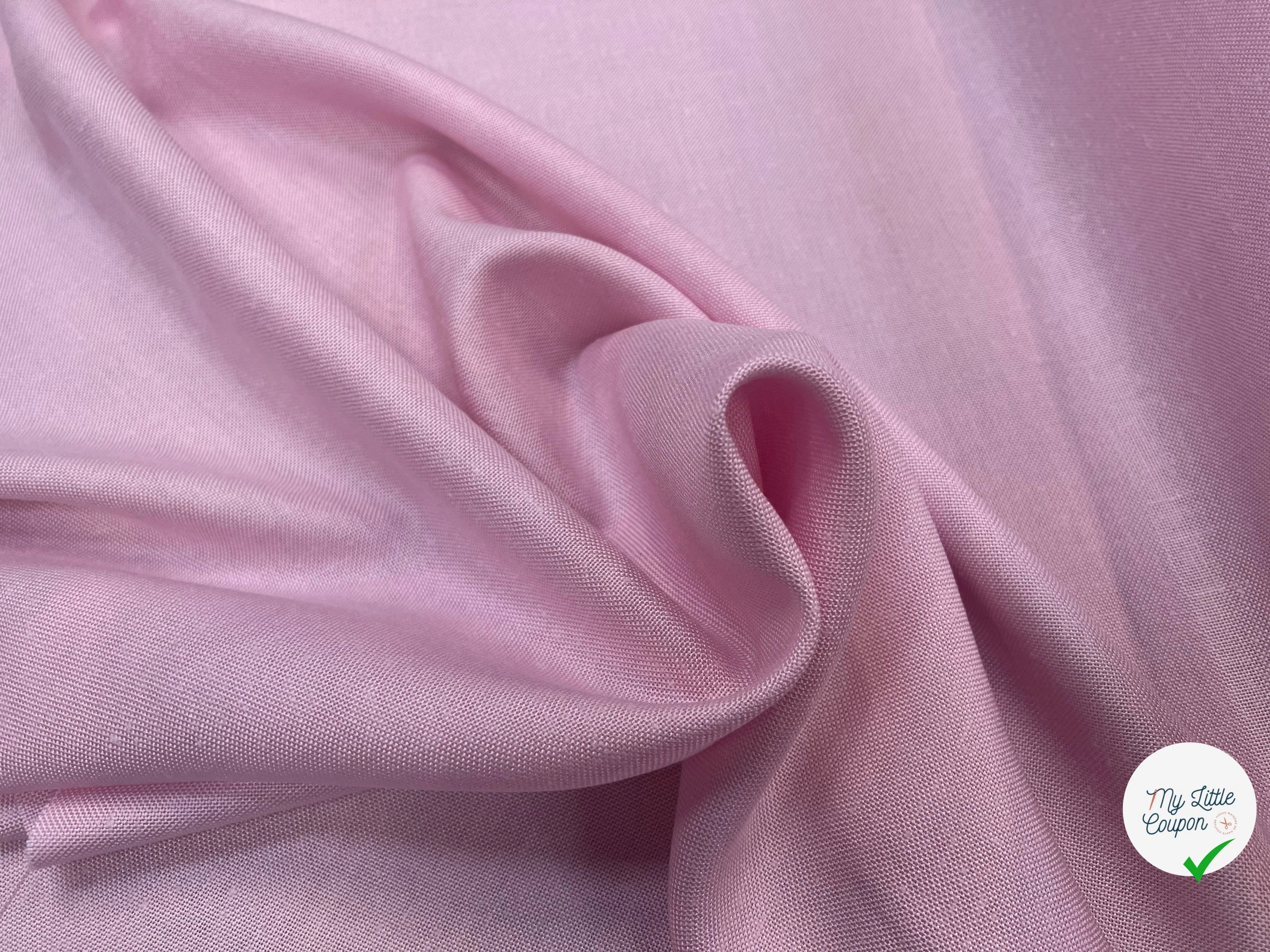 NATTE VISCOSE CANEVAS PLAGE DE SABLE ROSE - My Little Coupon