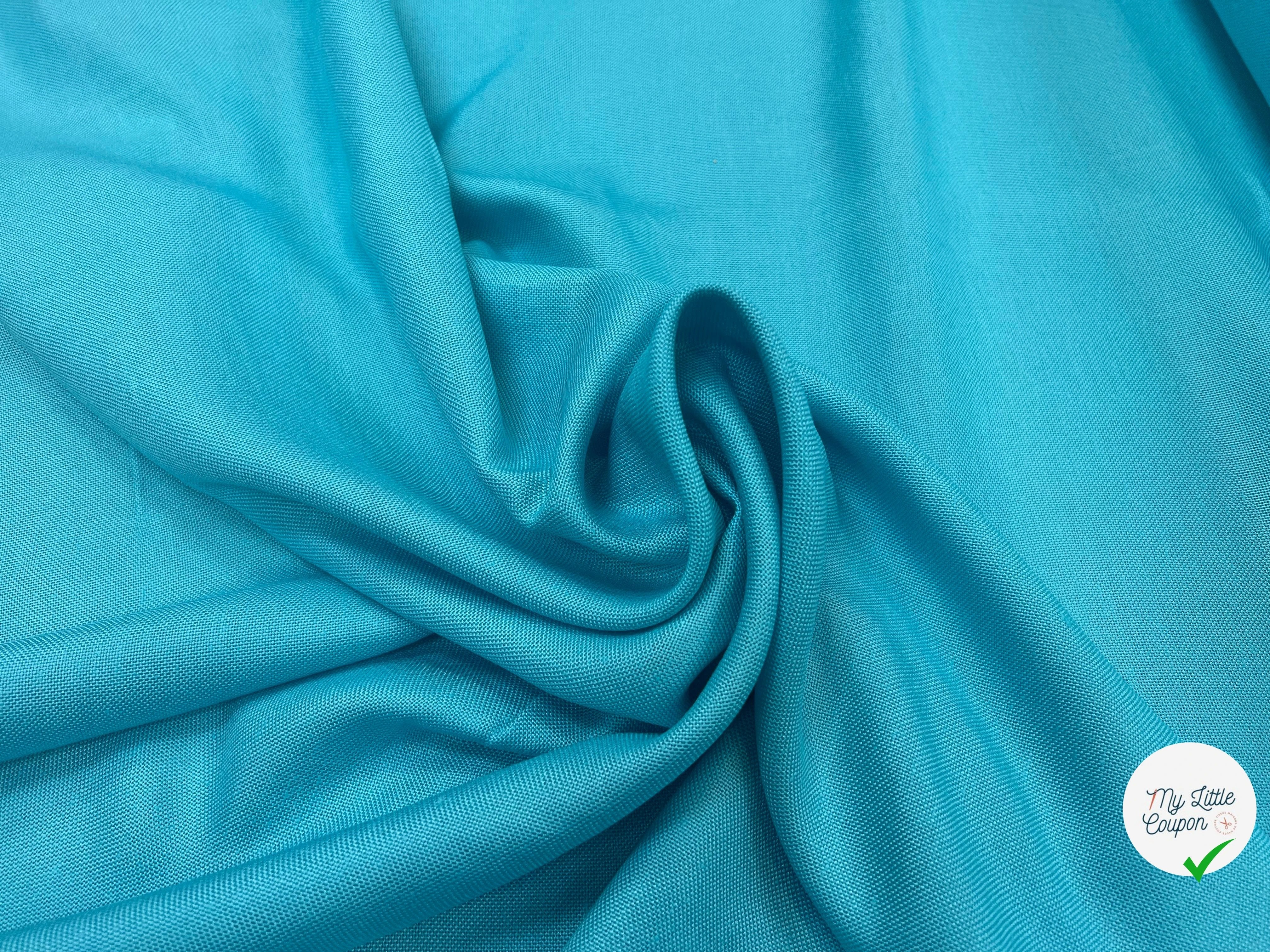 NATTE VISCOSE CANEVAS TURQUOISE - My Little Coupon