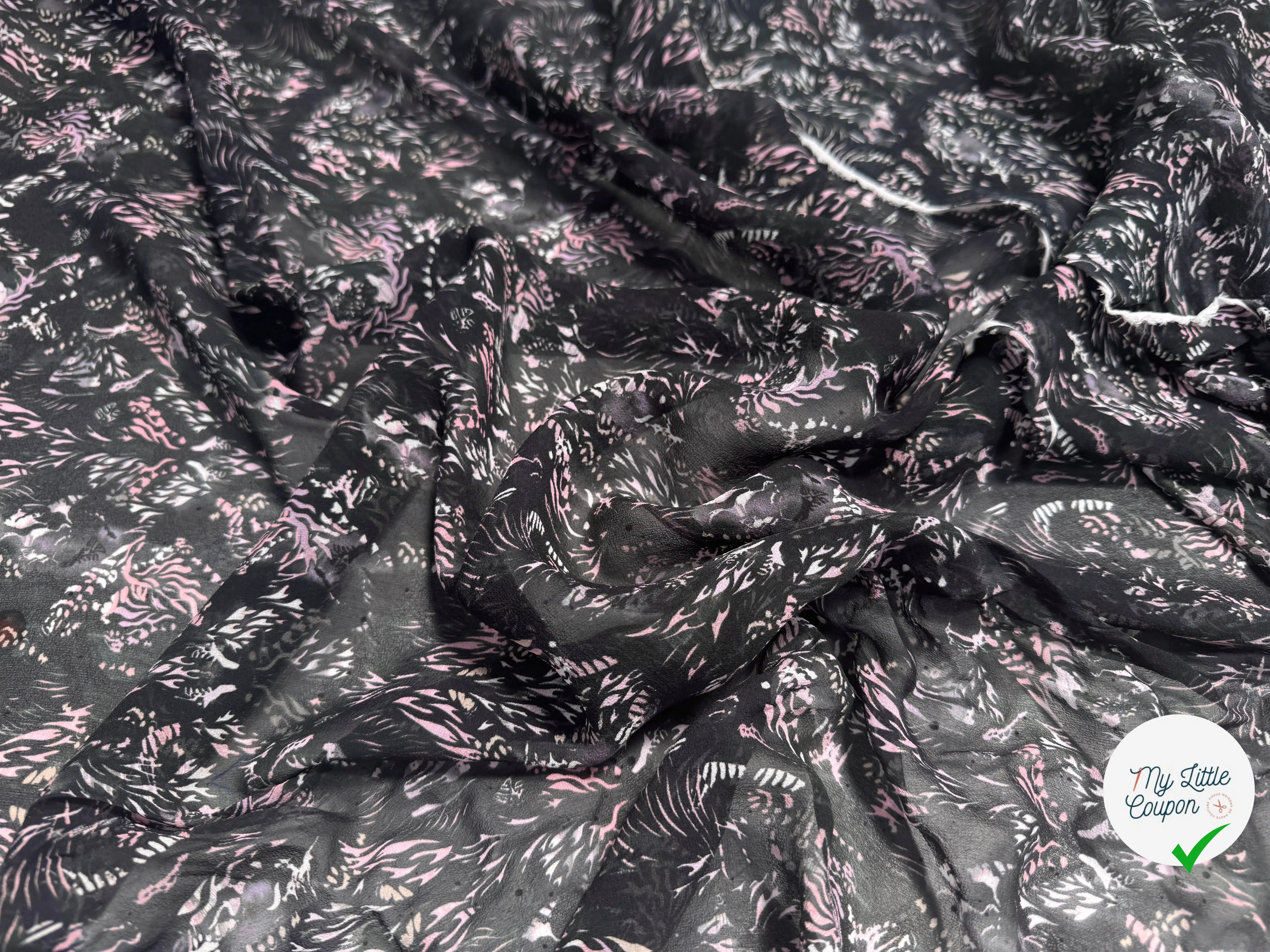 ORGANZA DE SOIE ROSACES WILDNIGHT - My Little Coupon