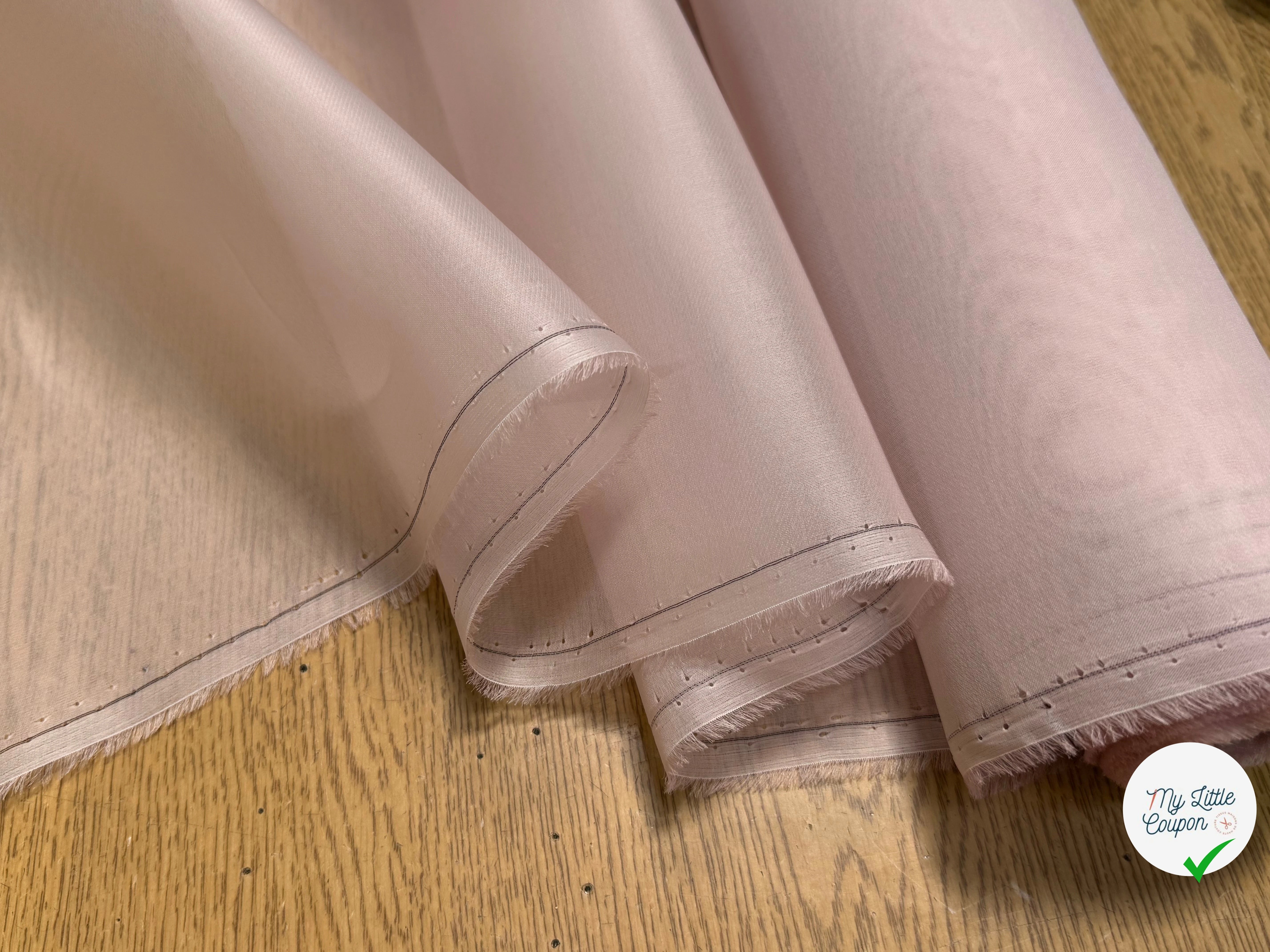 ORGANZA DE SOIE ROSE PALE - My Little Coupon