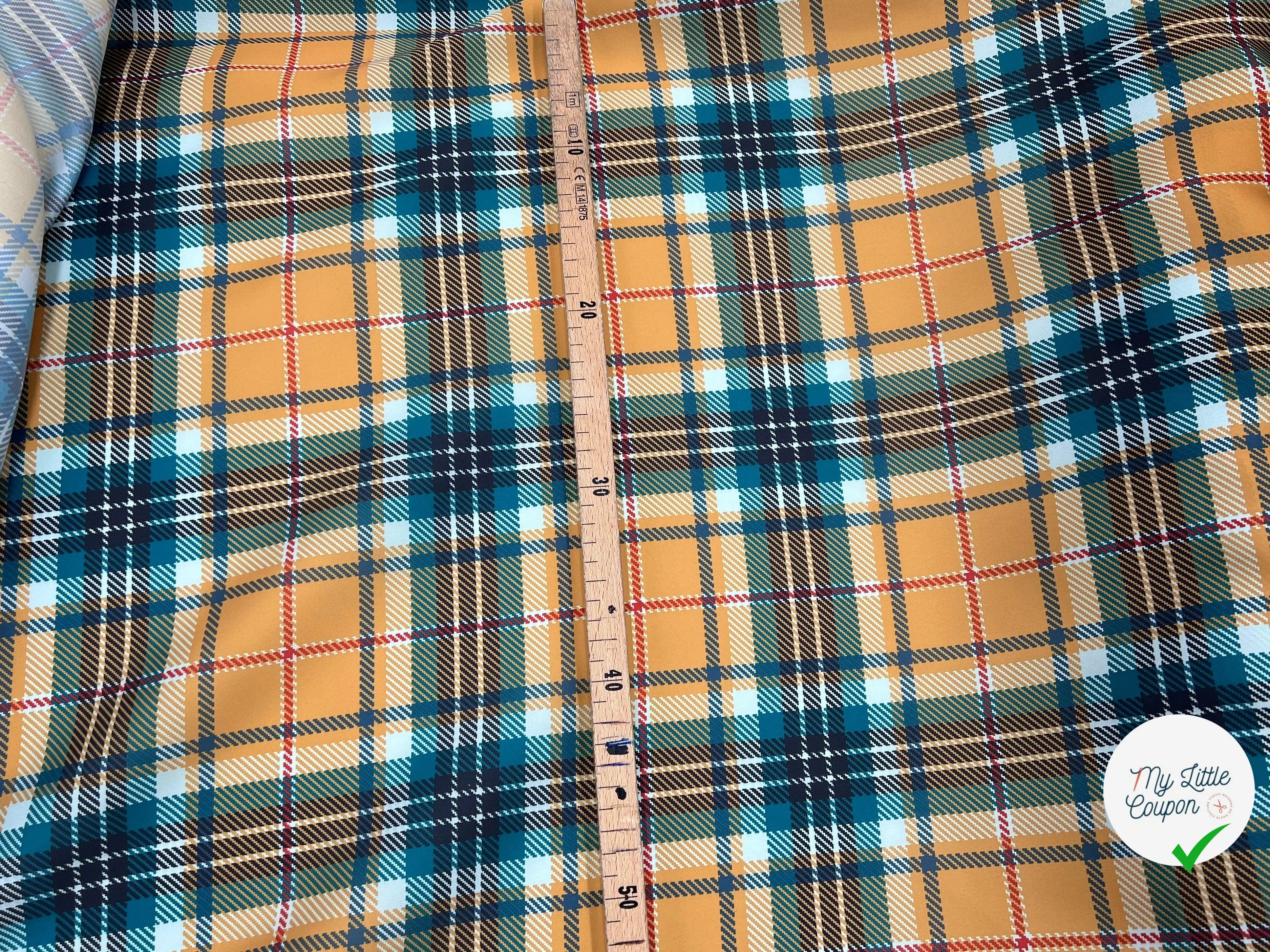 ORGANZA IMPRIMÉ TARTAN MULTICOLORE - My Little Coupon - tissu - coudre