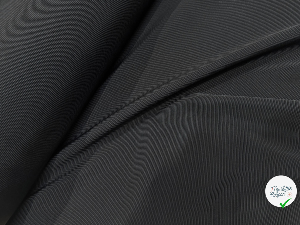 OTTOMAN 100% VISCOSE NOIR PARFAITE TENUE - My Little Coupon