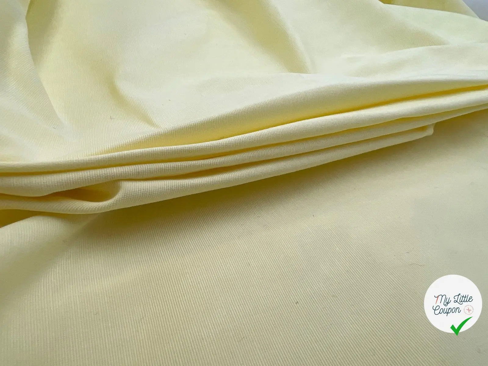 OTTOMAN JAUNE PAILLE - coupon de tissu de 3 mĂštres - My Little Coupon - tissu - coudre