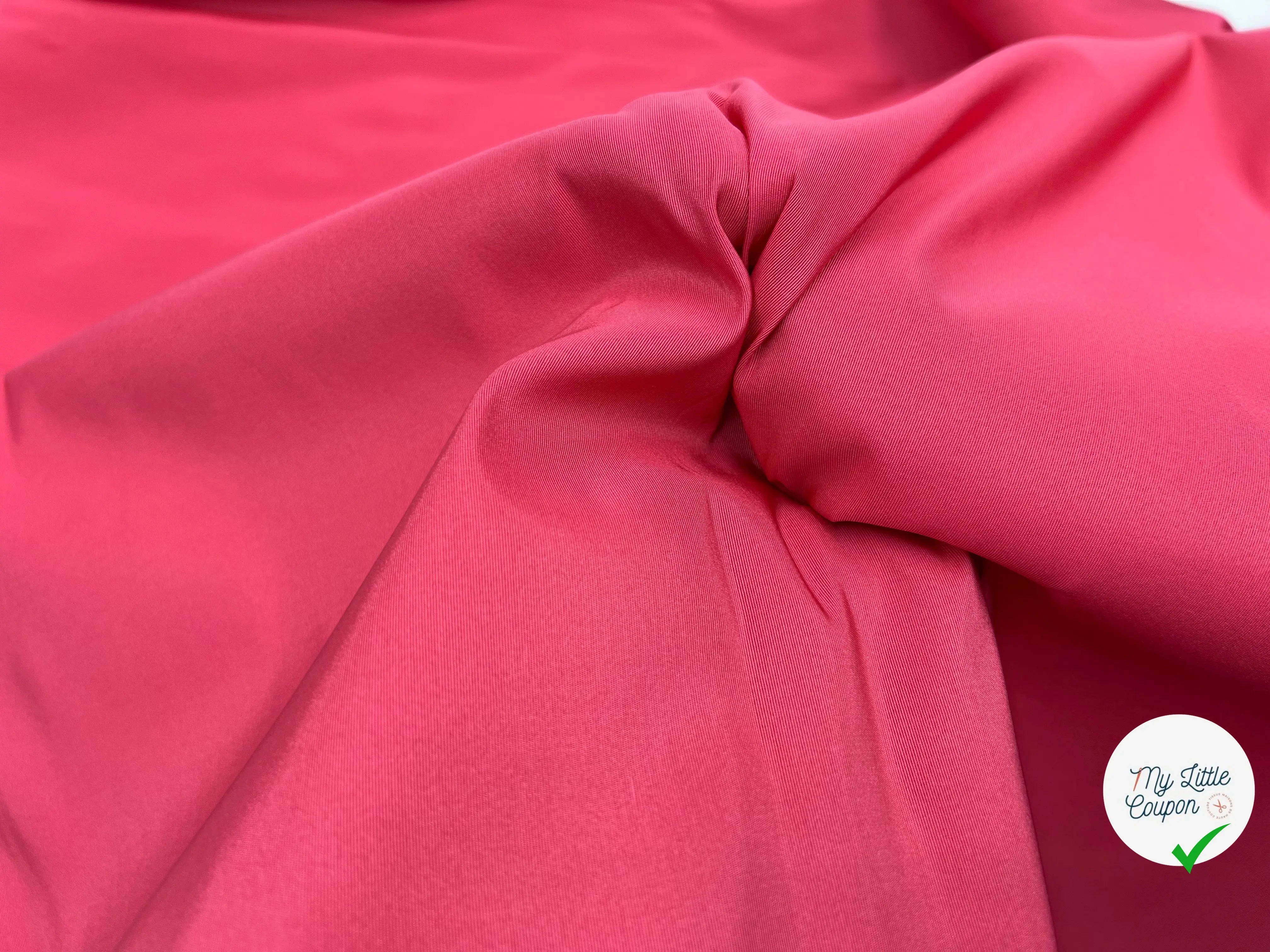 OTTOMAN ROSE FRAMBOISE - coupon de tissu de 2 mètres 60 - My Little Coupon - tissu - coudre