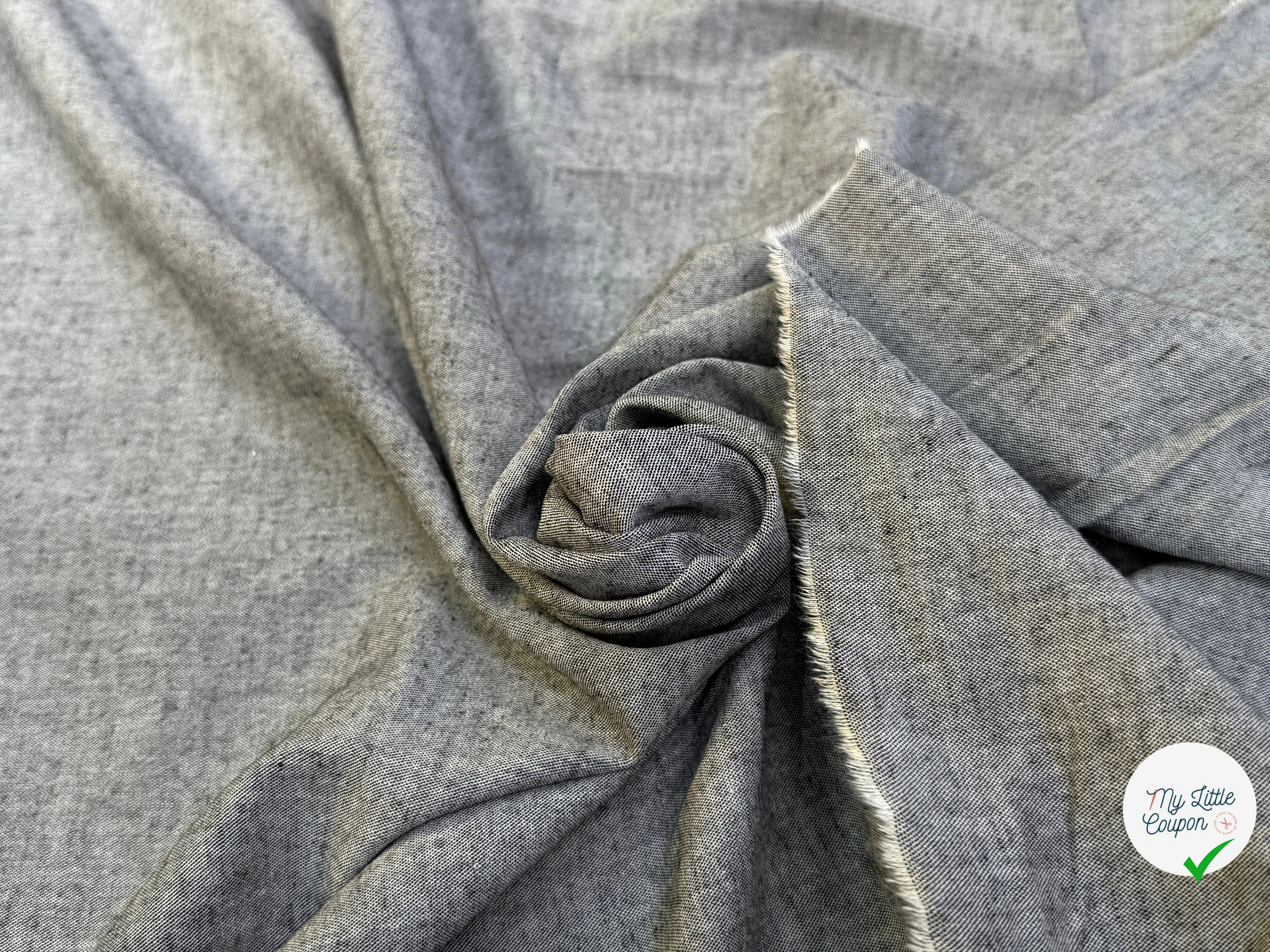OXFORD DE COTON GRIS CLAIR - My Little Coupon