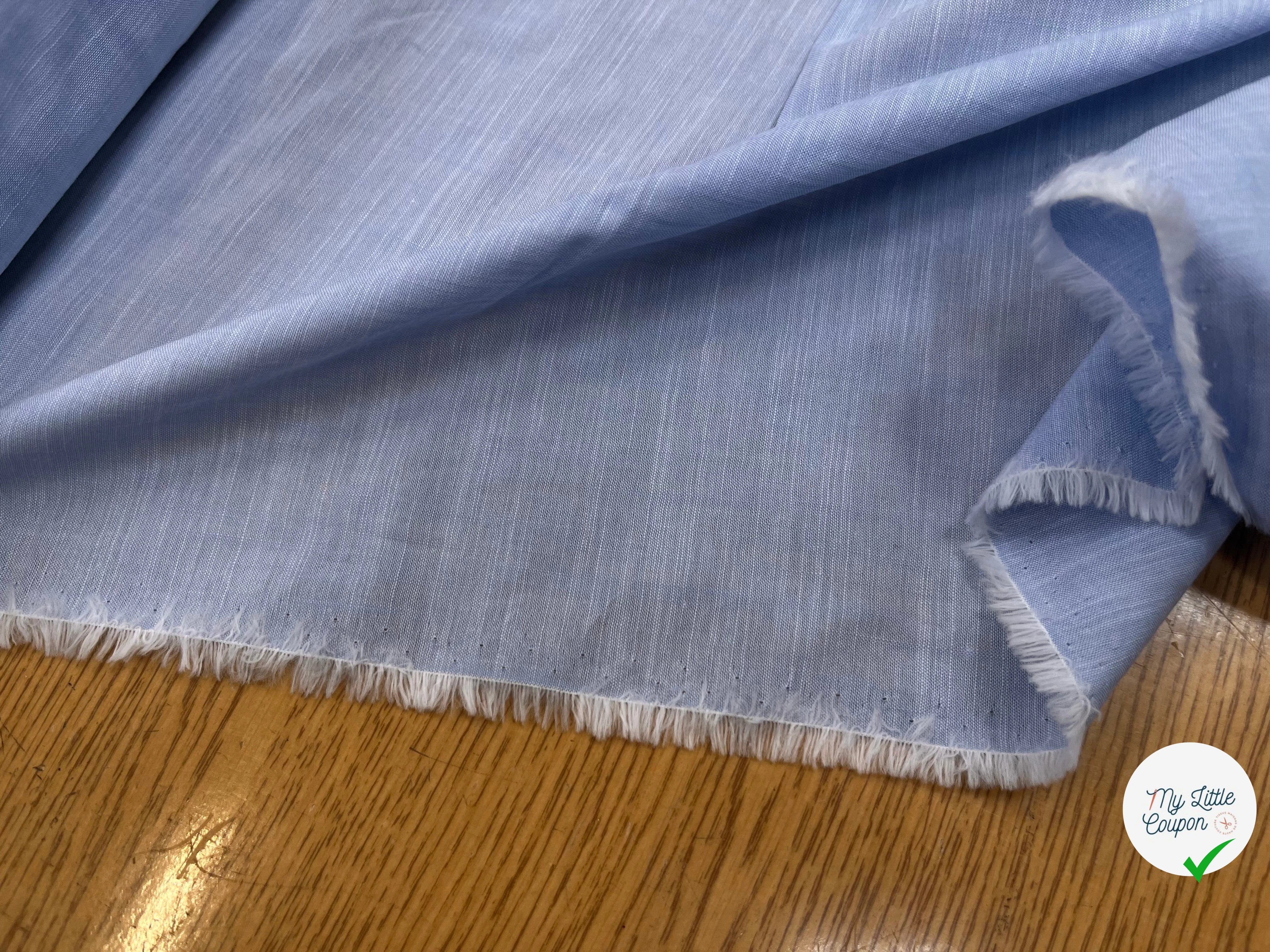 OXFORD DE COTON TRÈS FIN BLEU 150CM - My Little Coupon