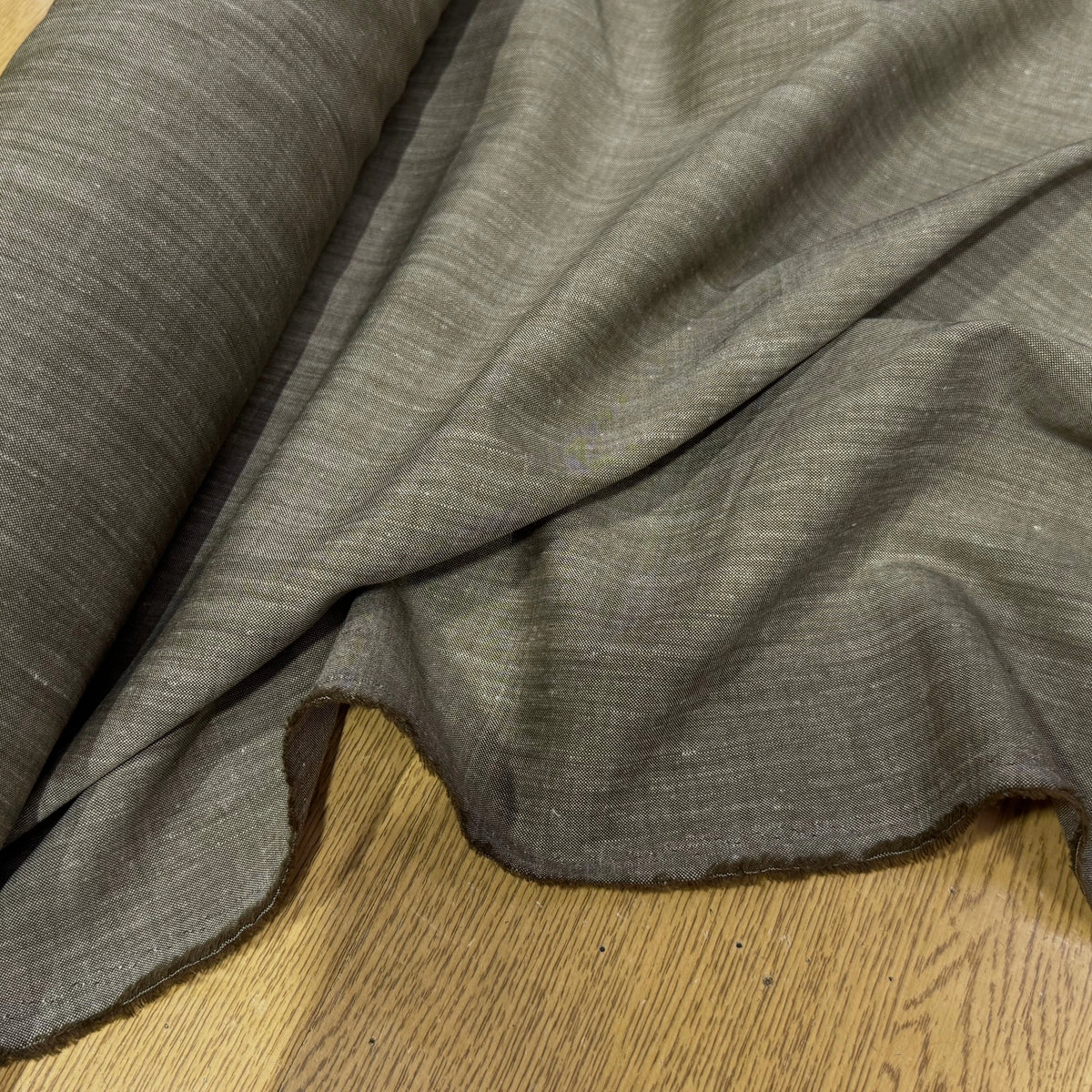 OXFORD DE LIN ET LAINE BEIGE MARRONNÉ - My Little Coupon