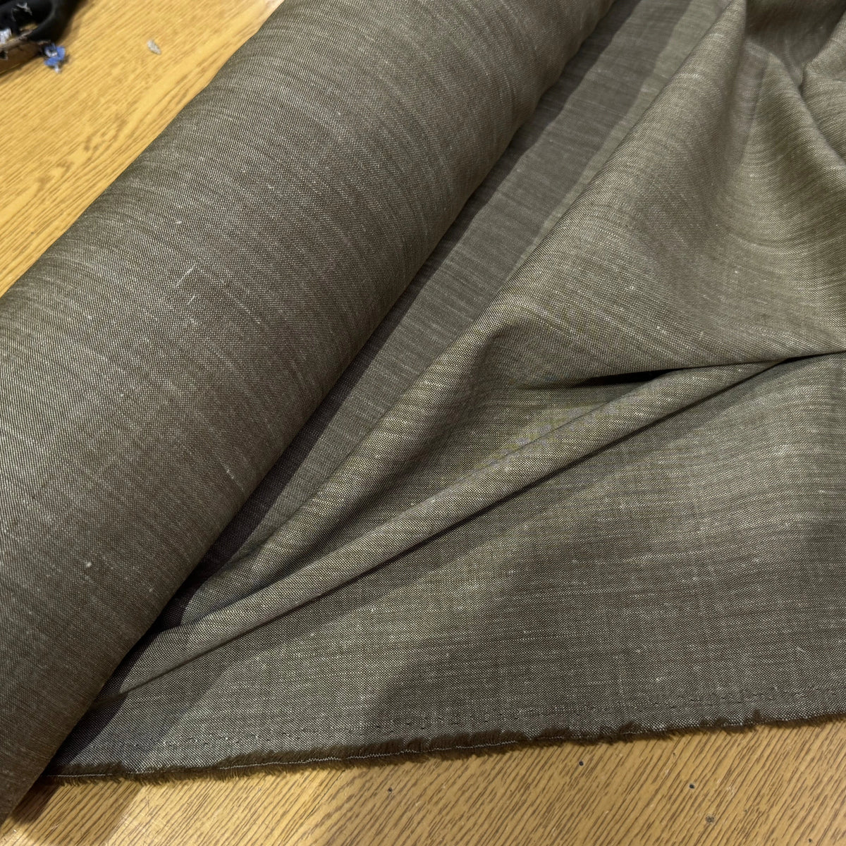 OXFORD DE LIN ET LAINE BEIGE MARRONNÉ - My Little Coupon