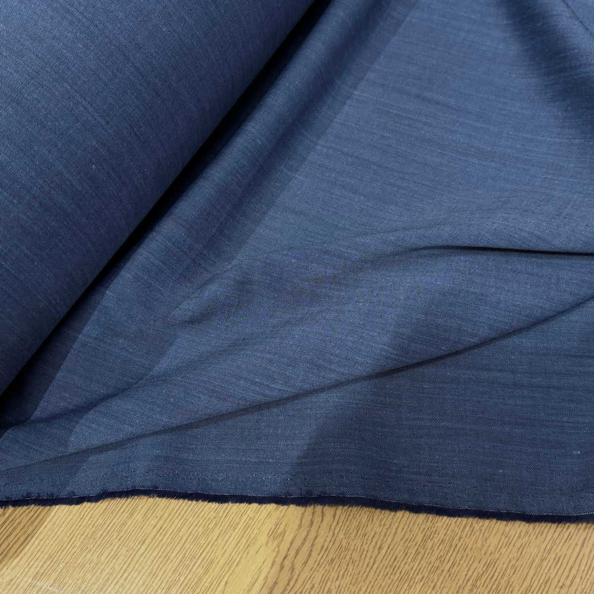 OXFORD DE LIN ET LAINE BLEU DENIM - My Little Coupon