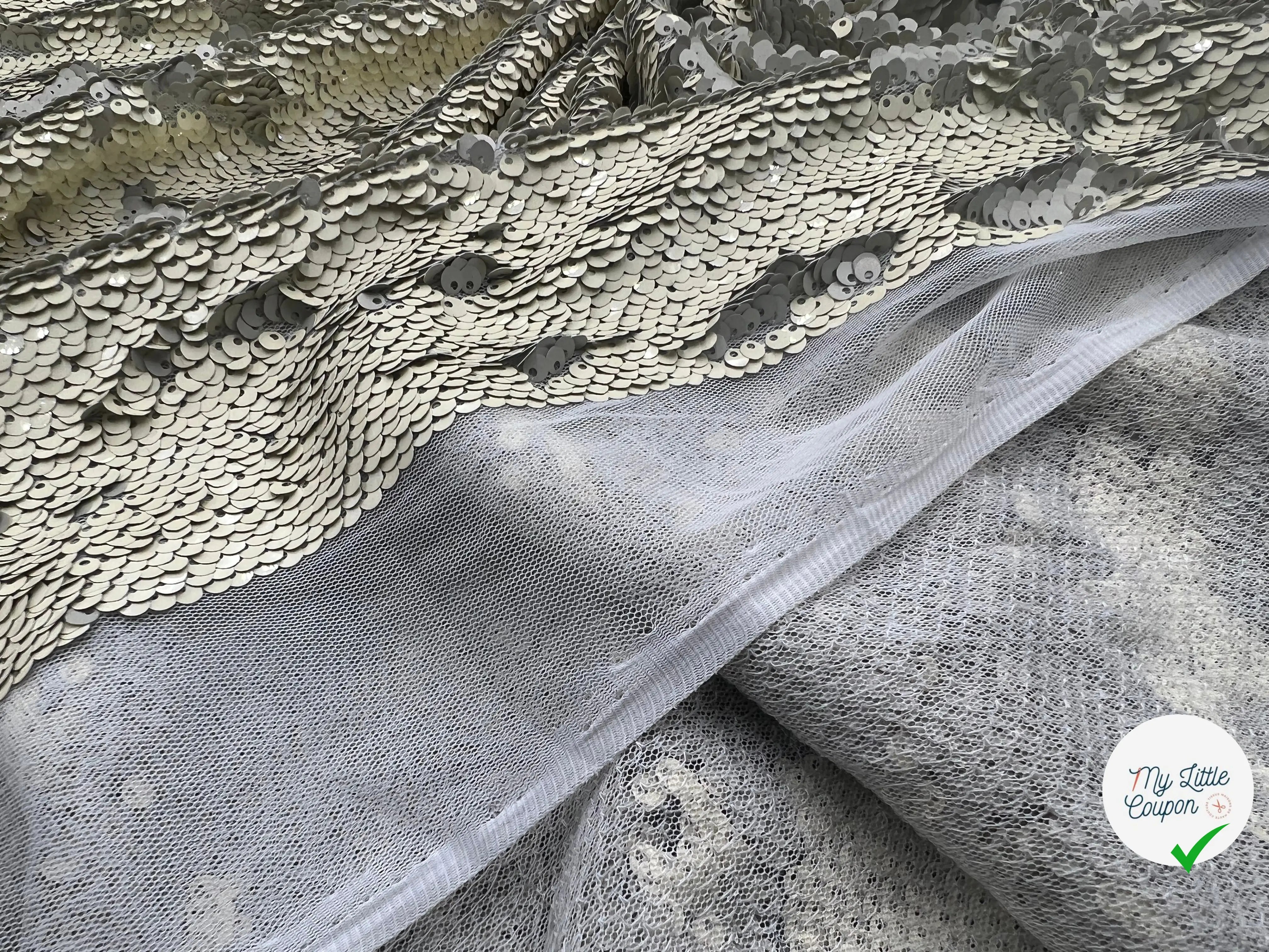 PAILLETTE CRÈME - My Little Coupon - tissu - coudre