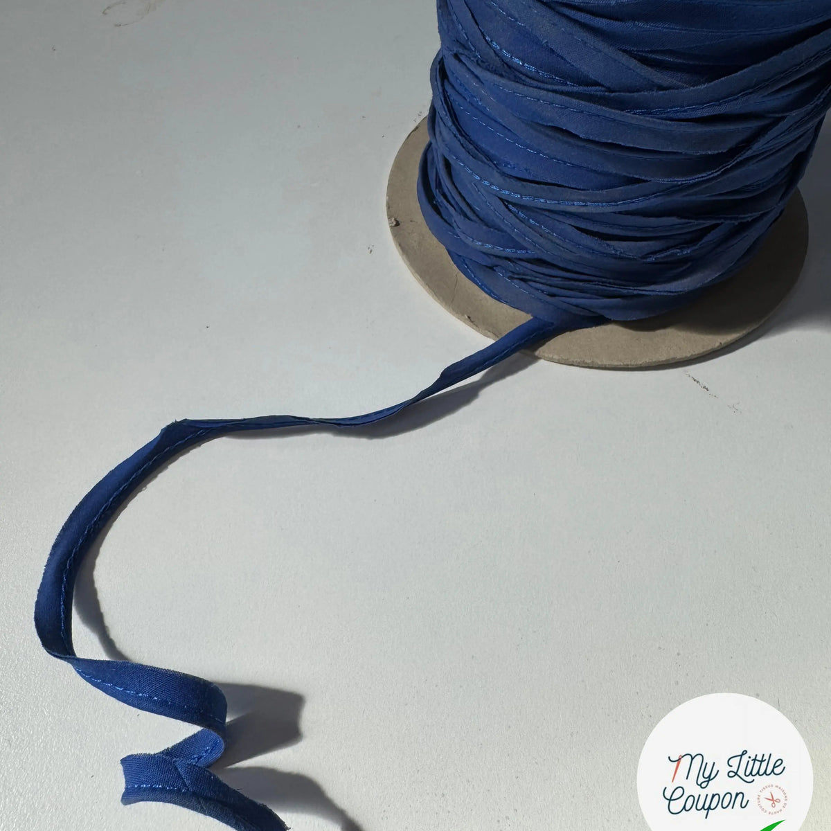 PASSEPOIL BLEU ROI COTON 8MM - My Little Coupon
