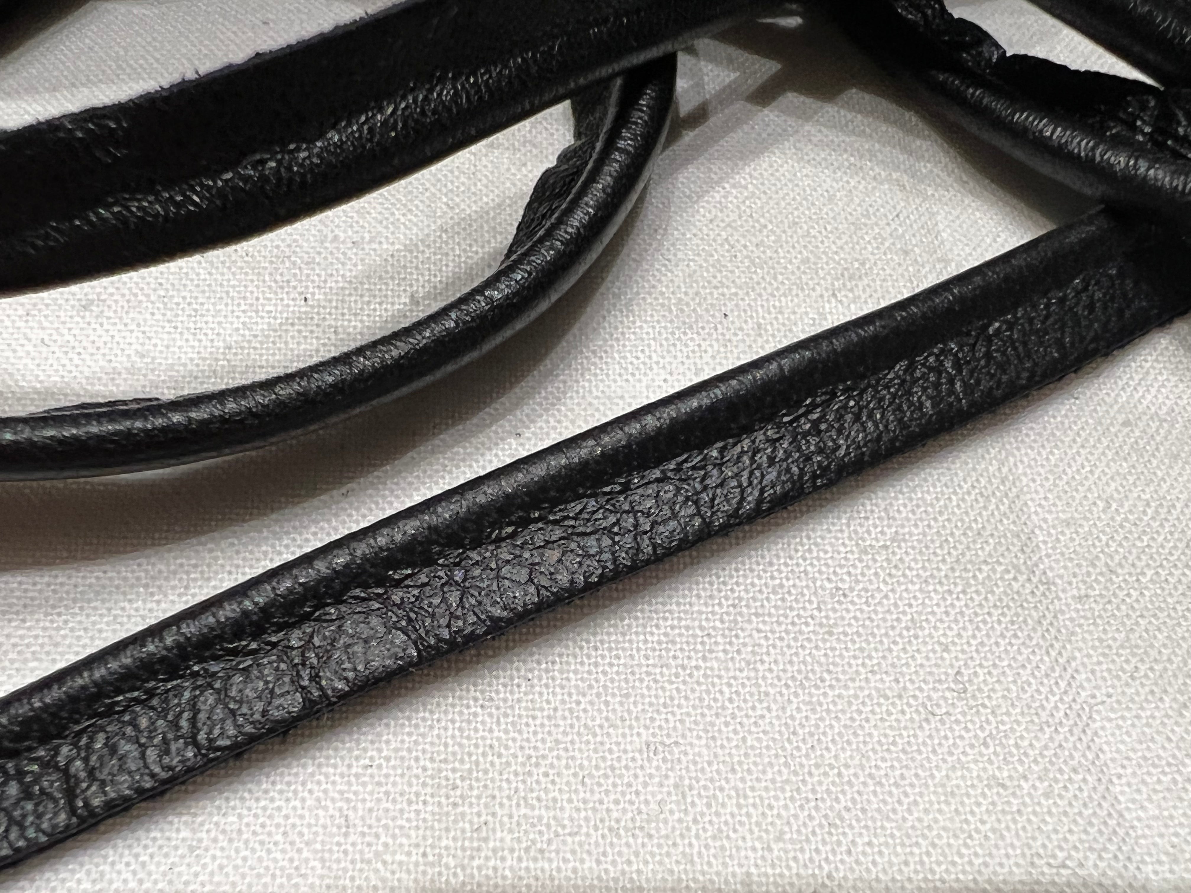 PASSEPOIL CUIR NOIR 12mm - My Little Coupon