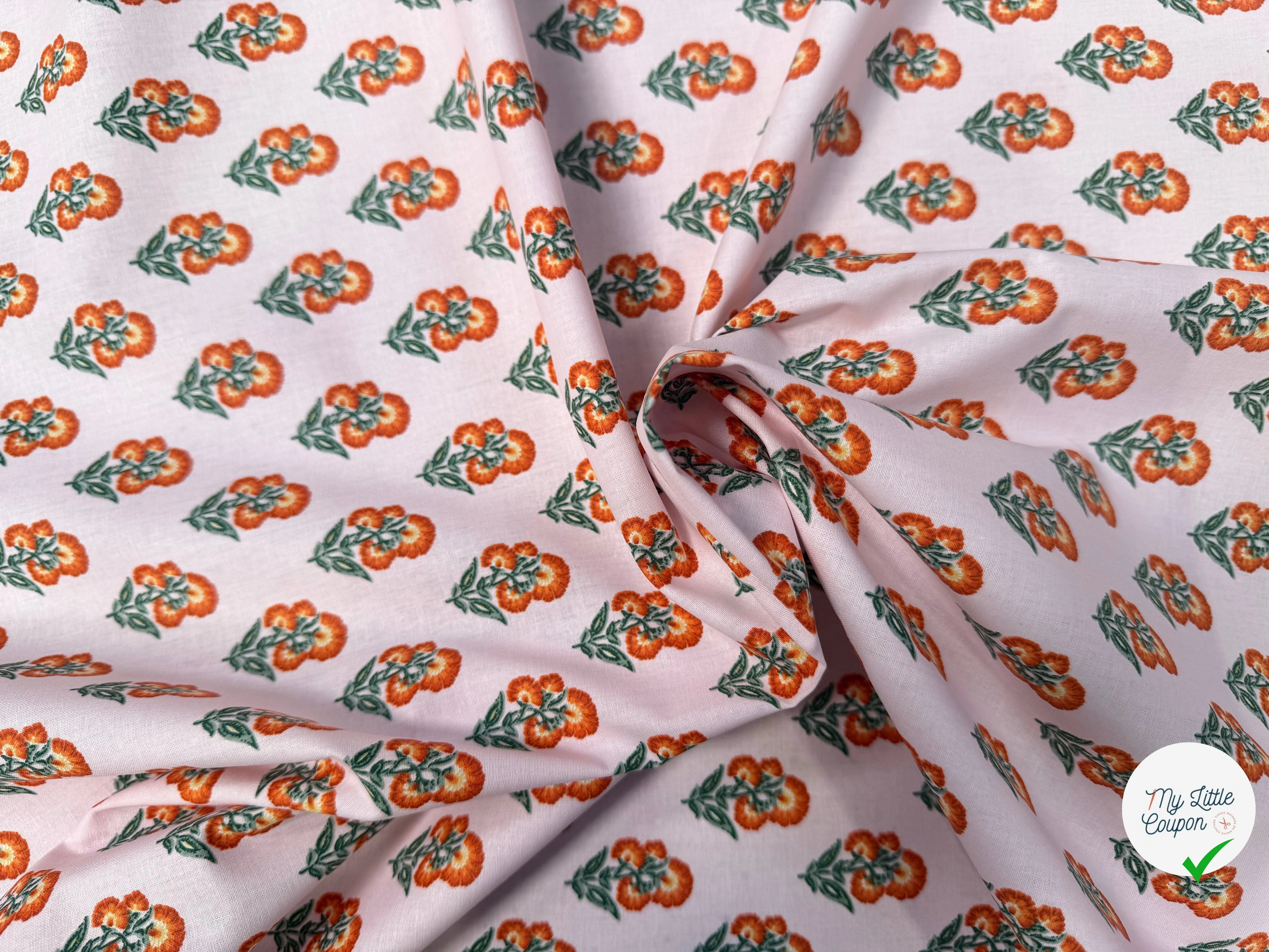 PERCALE DE COTON ADI ROSE - My Little Coupon
